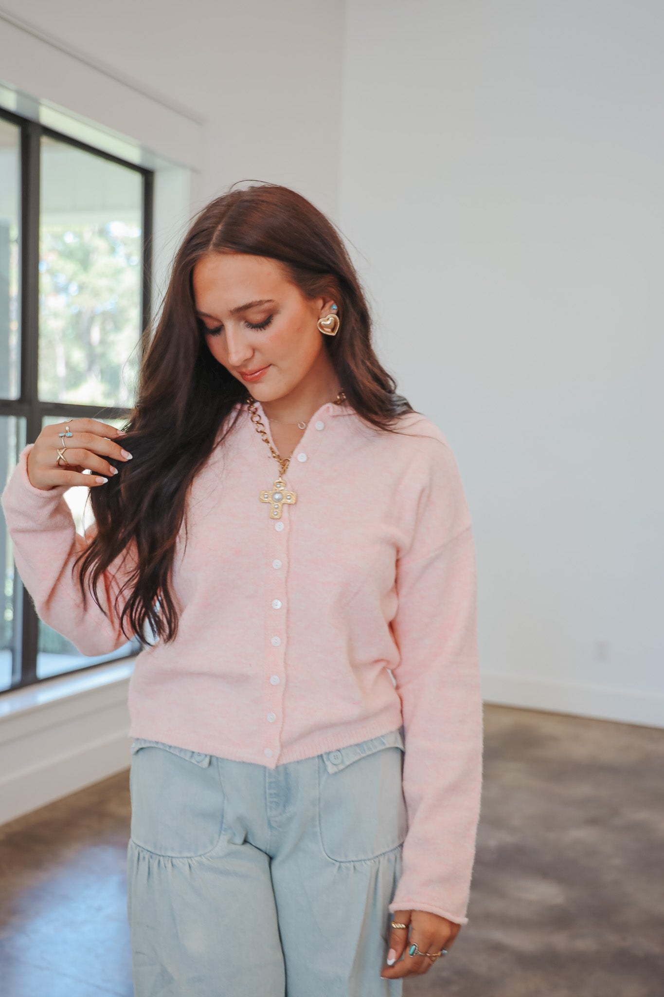 Always the Answer Sherbet Cardigan Top