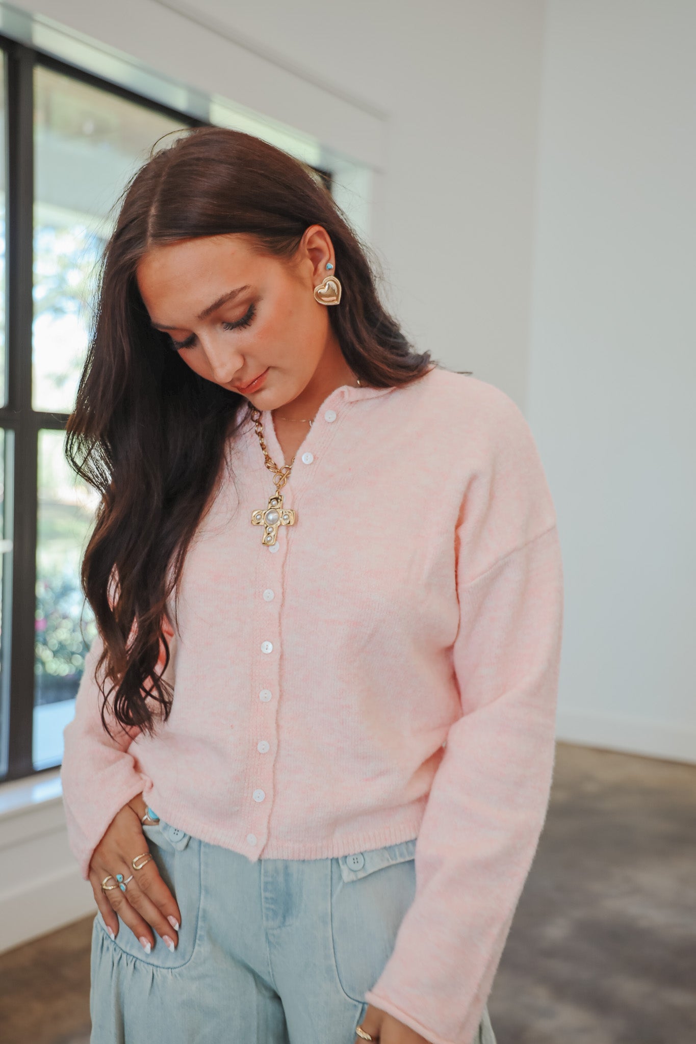 Always the Answer Sherbet Cardigan Top