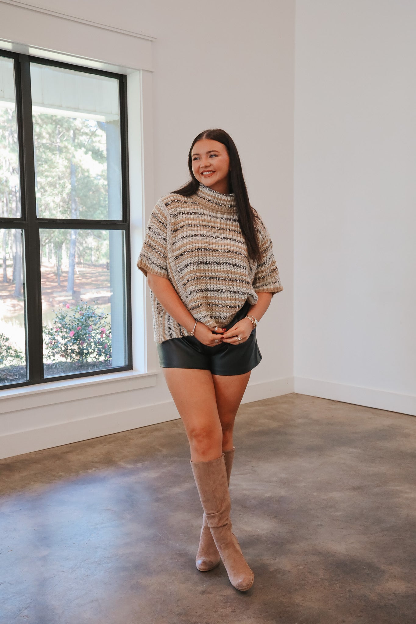 Chai Latte Please Knit Sweater