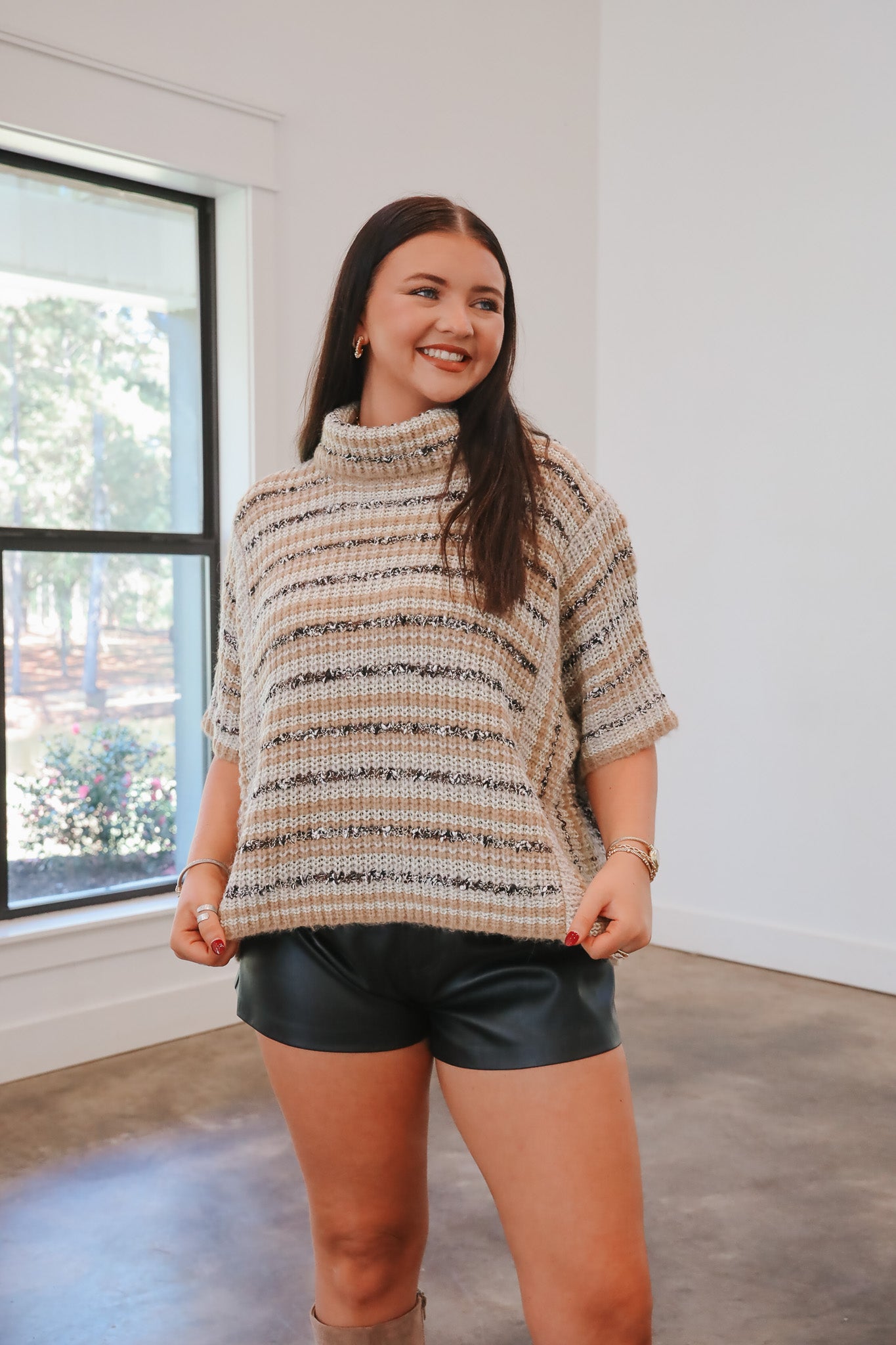 Chai Latte Please Knit Sweater