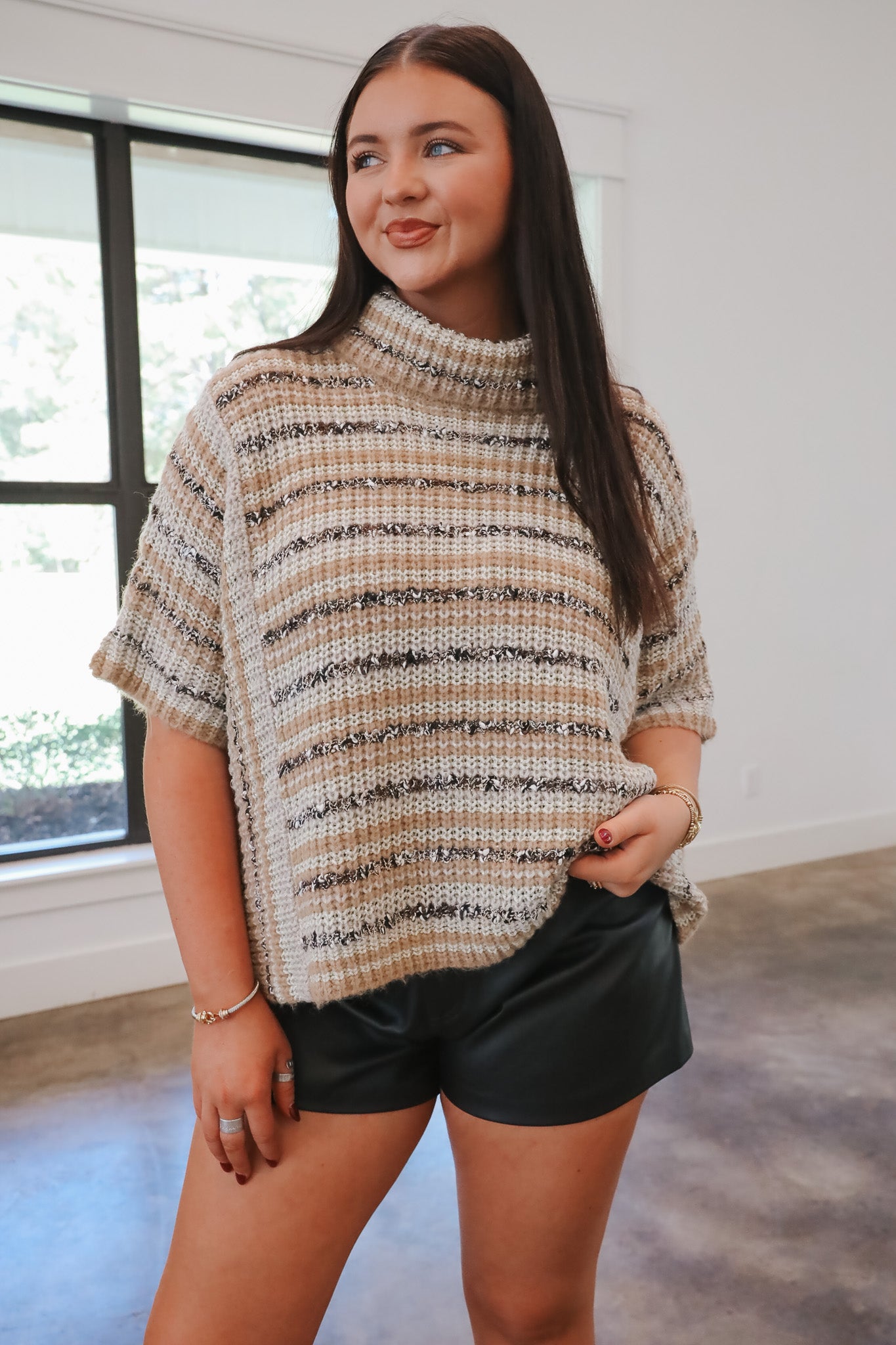 Chai Latte Please Knit Sweater