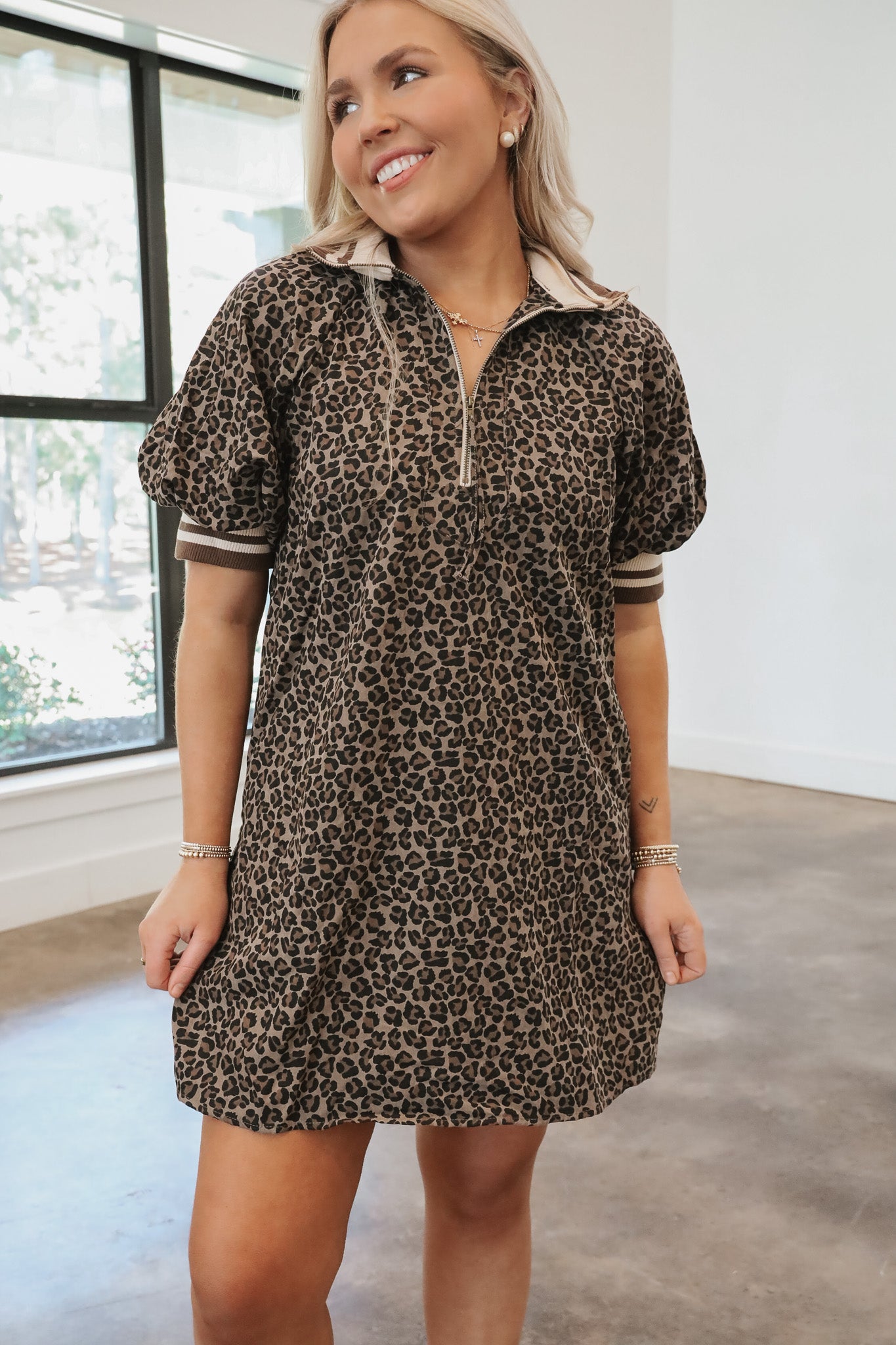 Better in Leopard Mocha Dress