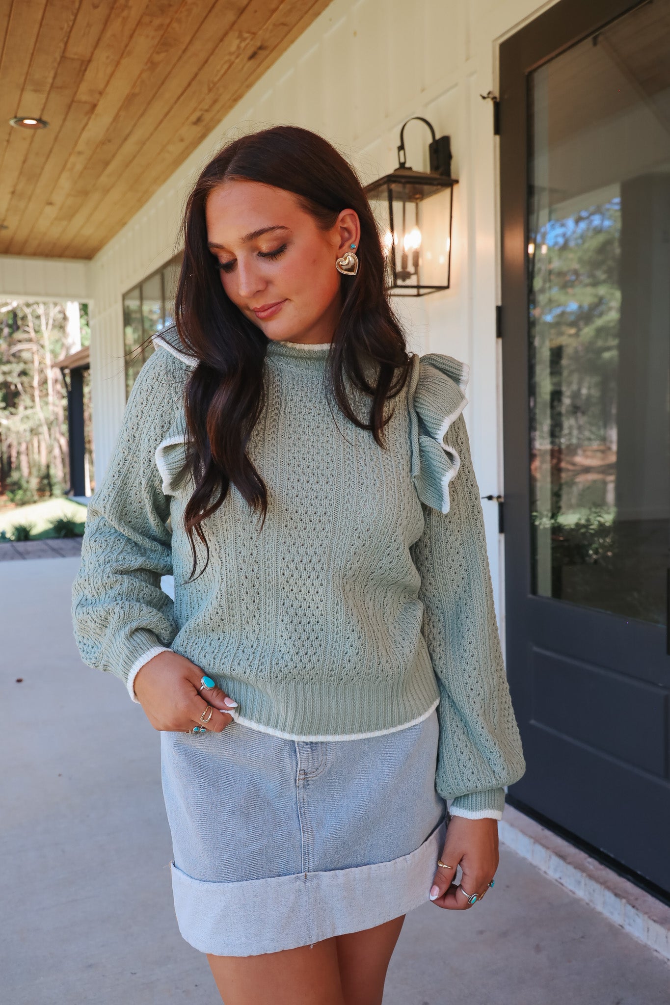 Sweater Social Sage Sweater