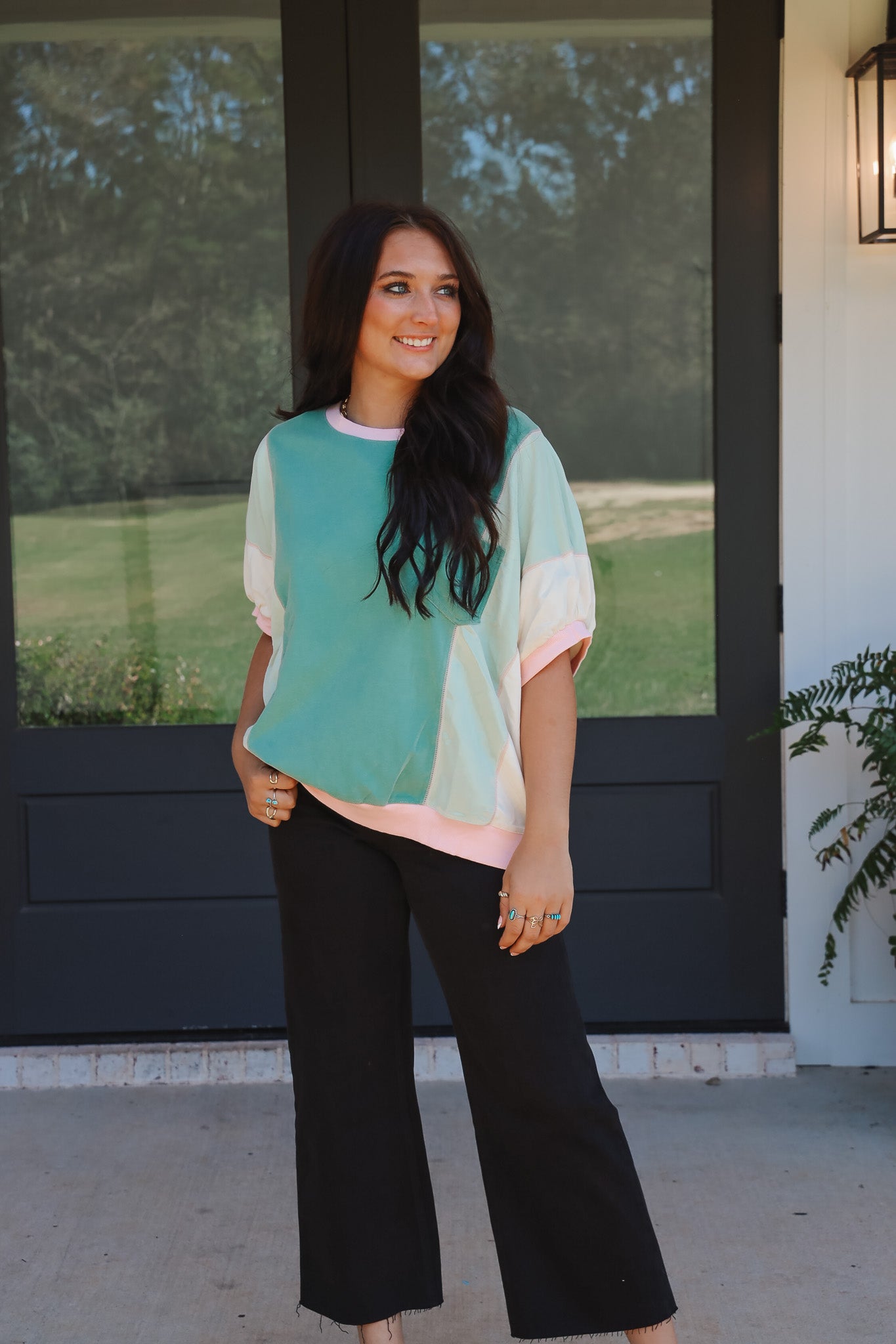 Easy Days Color Block Top