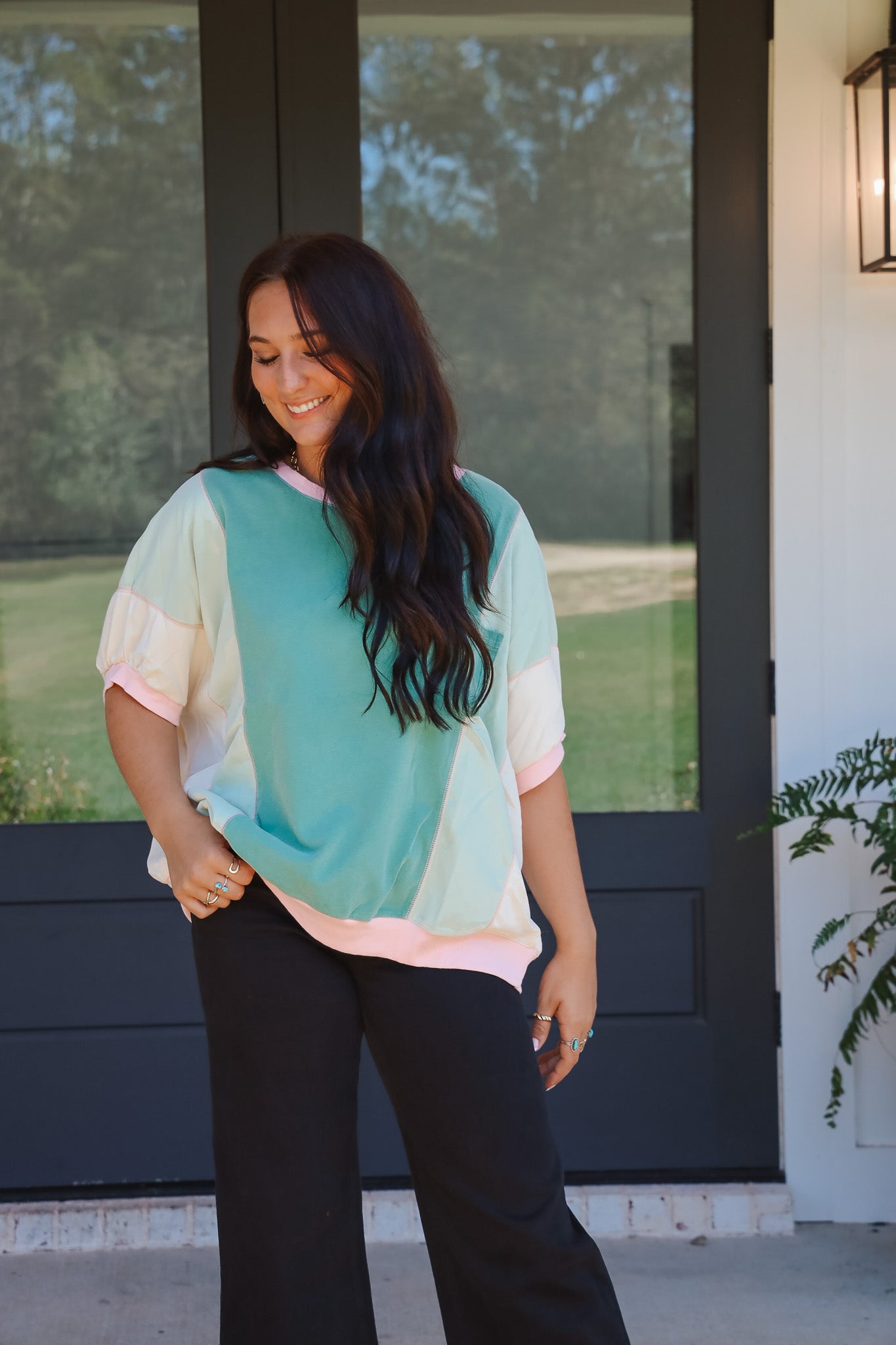 Easy Days Color Block Top