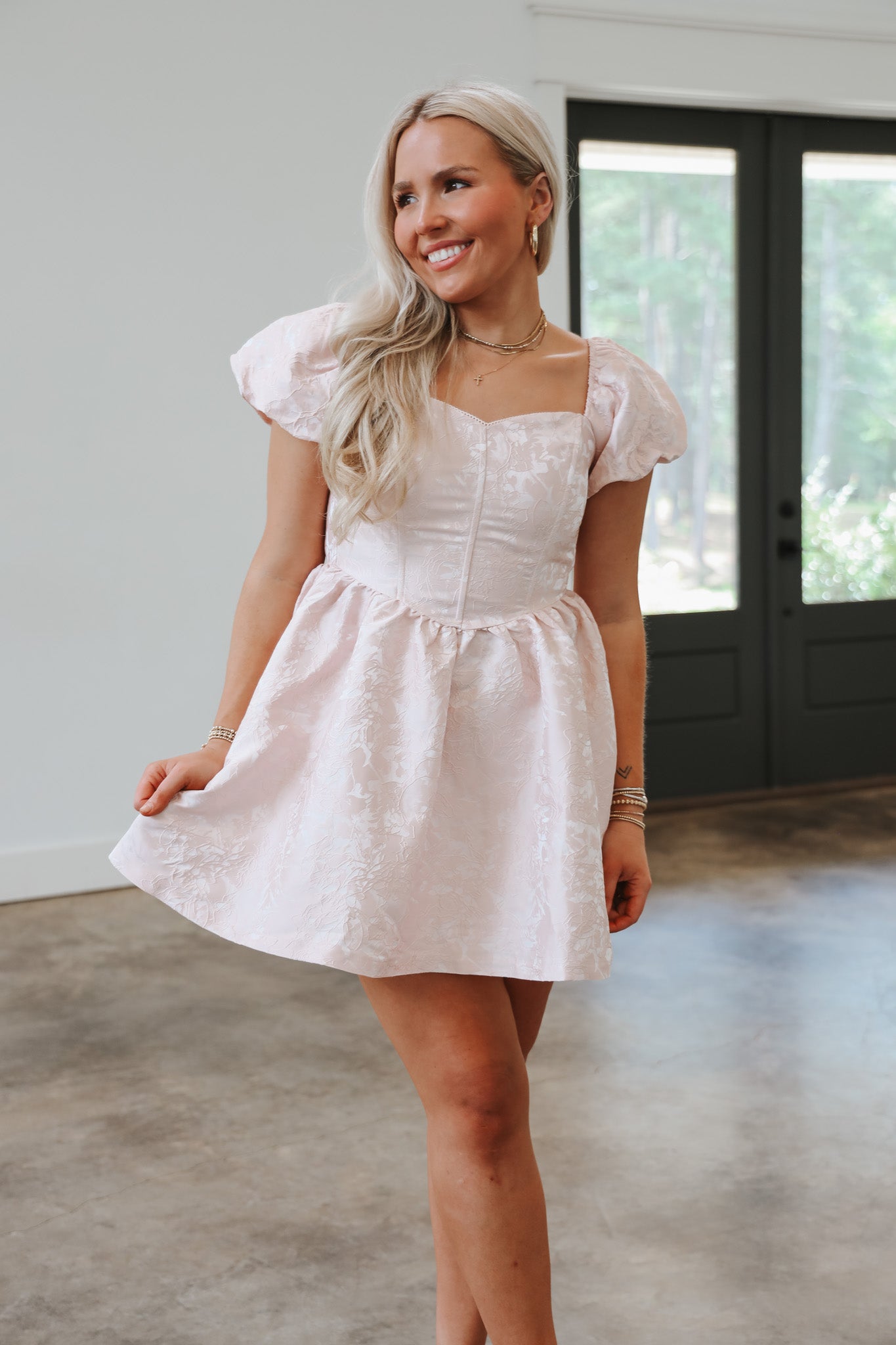 Staying Hopeful Blush Dress