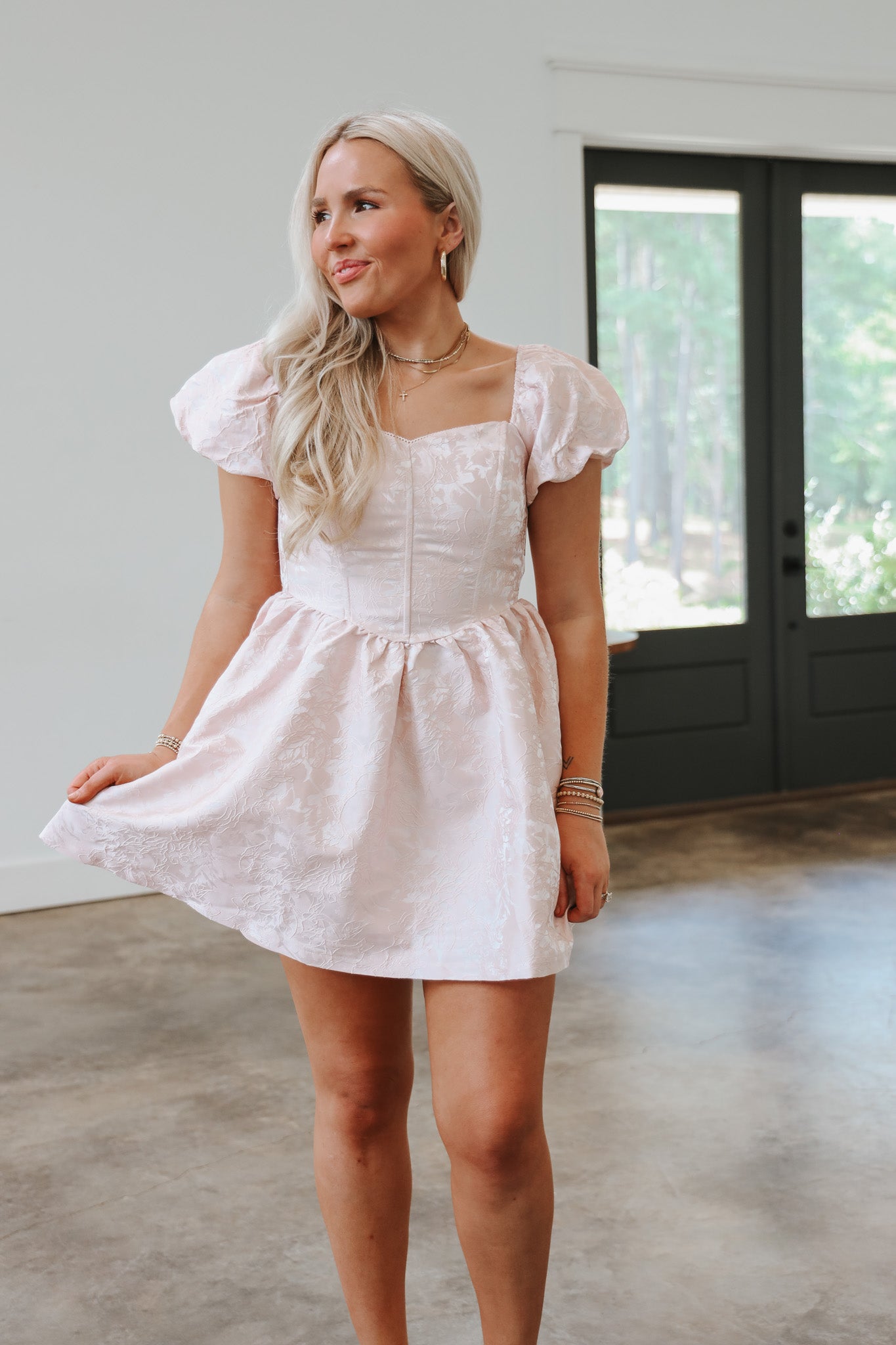 Staying Hopeful Blush Dress