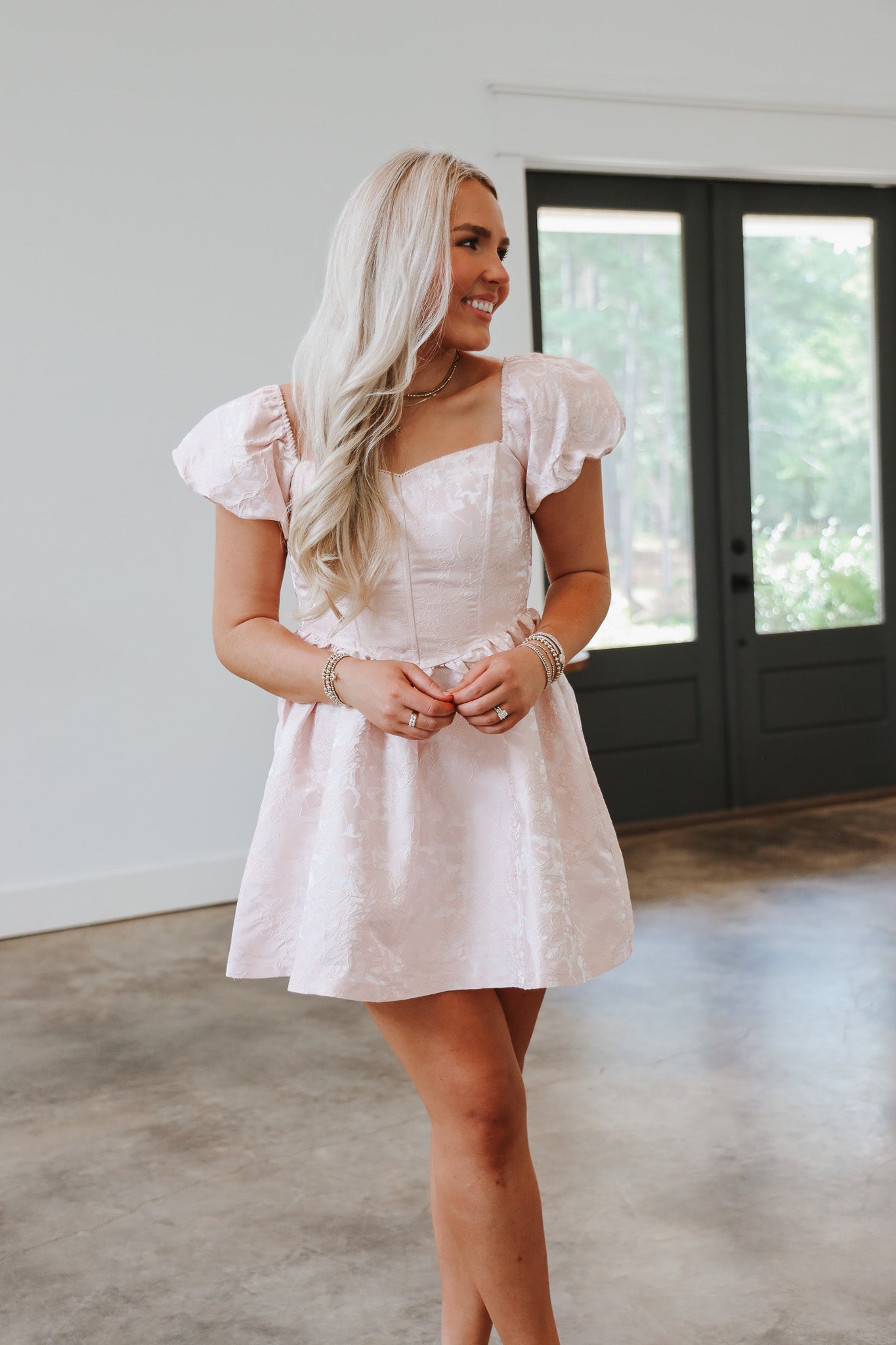 Staying Hopeful Blush Dress