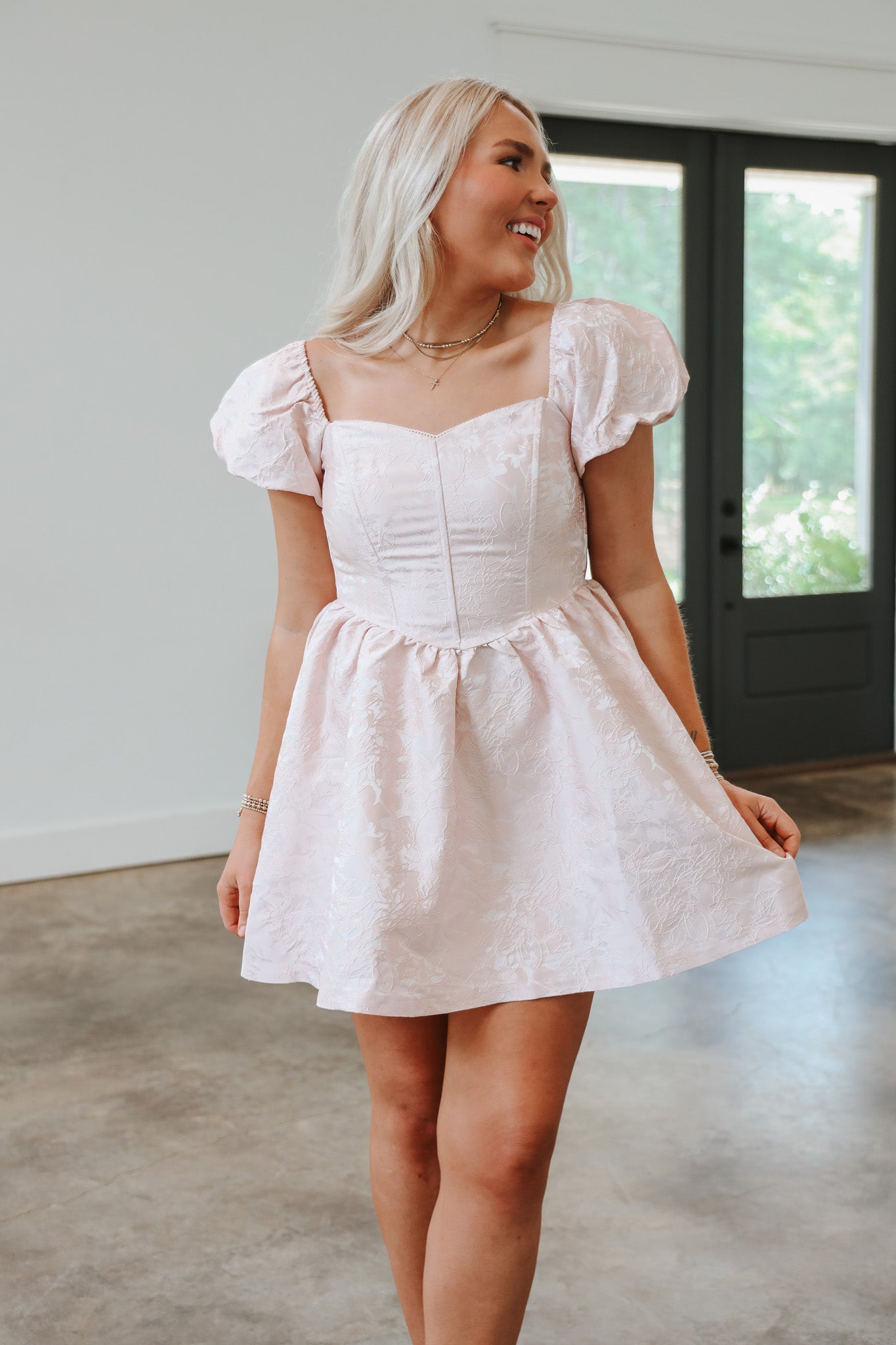Staying Hopeful Blush Dress