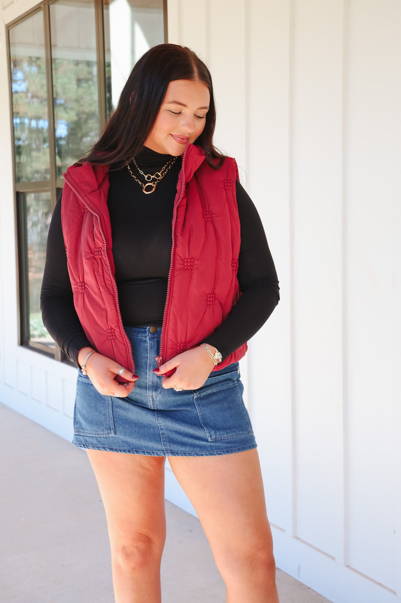 Simply Chic Fitted Top in Black