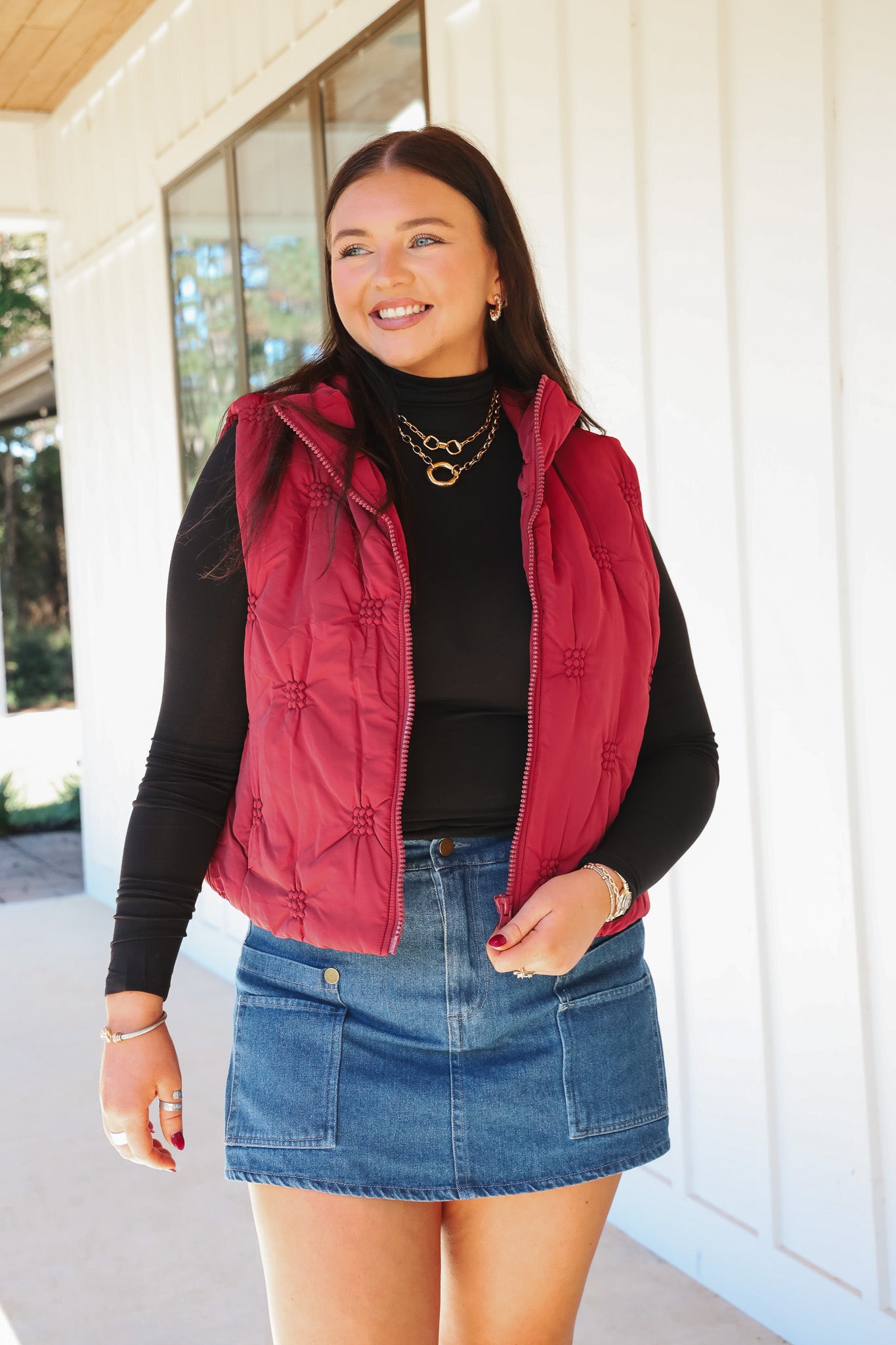 Simply Chic Fitted Top in Black