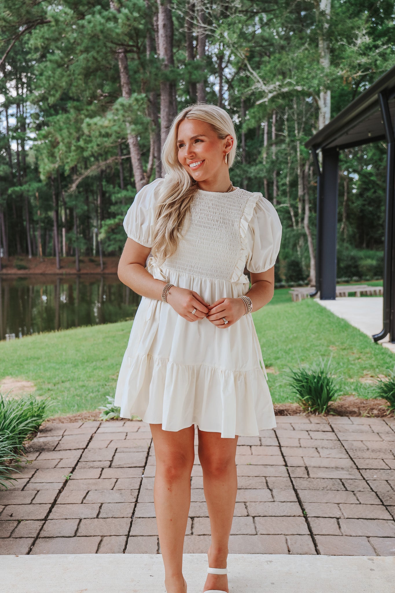 Sunny Views Ivory Dress