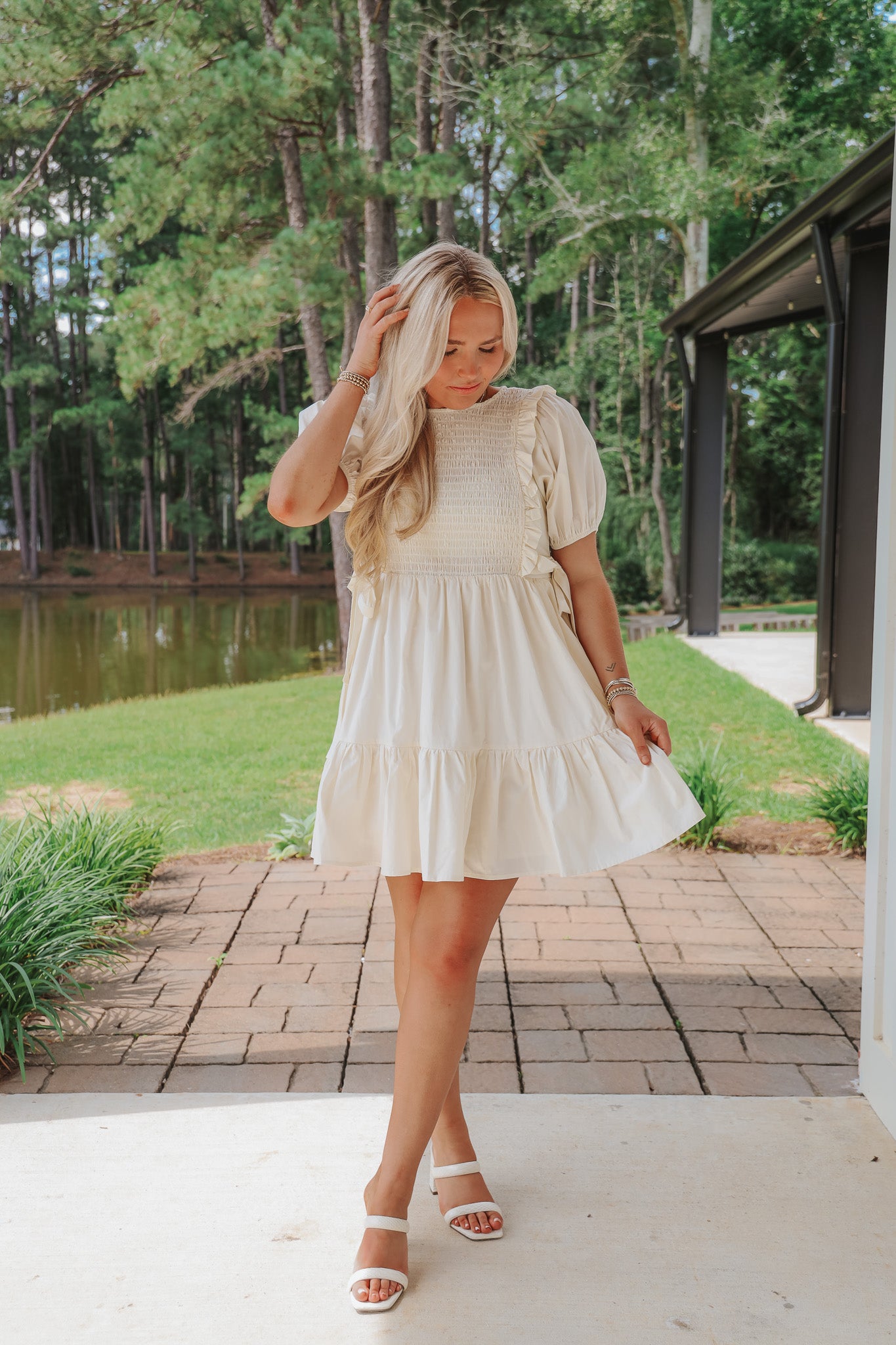 Sunny Views Ivory Dress