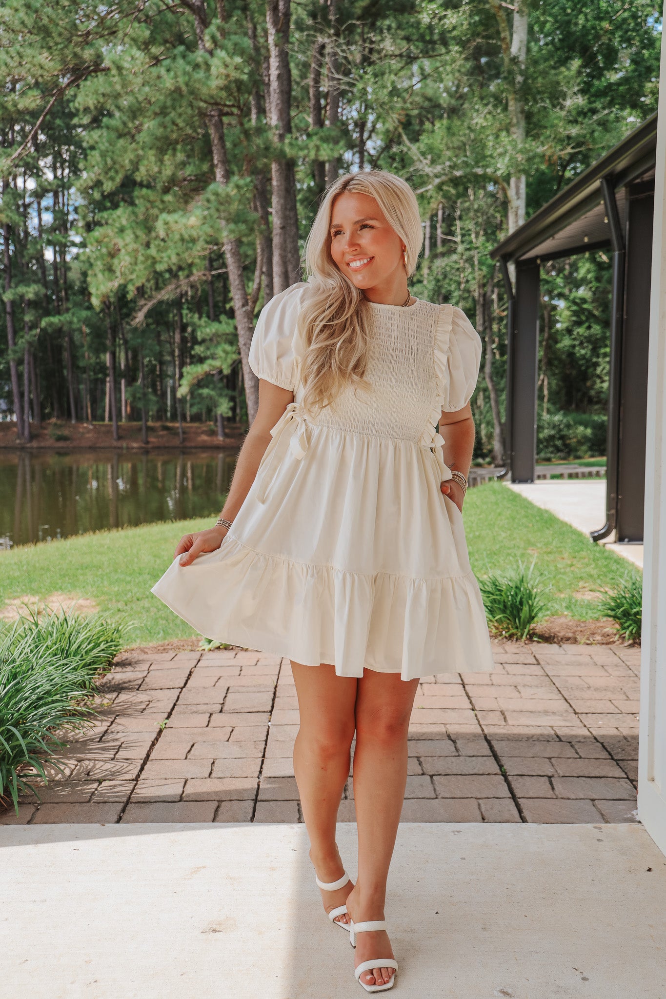 Sunny Views Ivory Dress