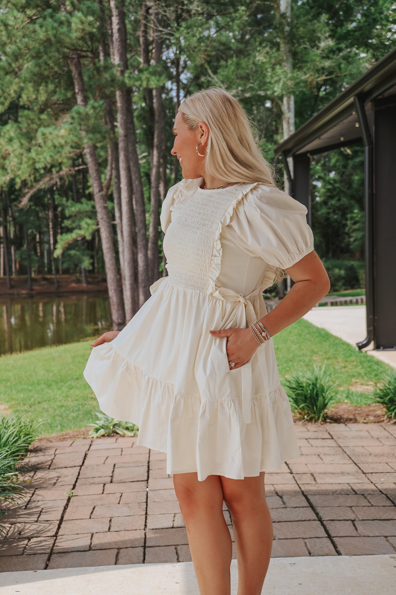 Sunny Views Ivory Dress