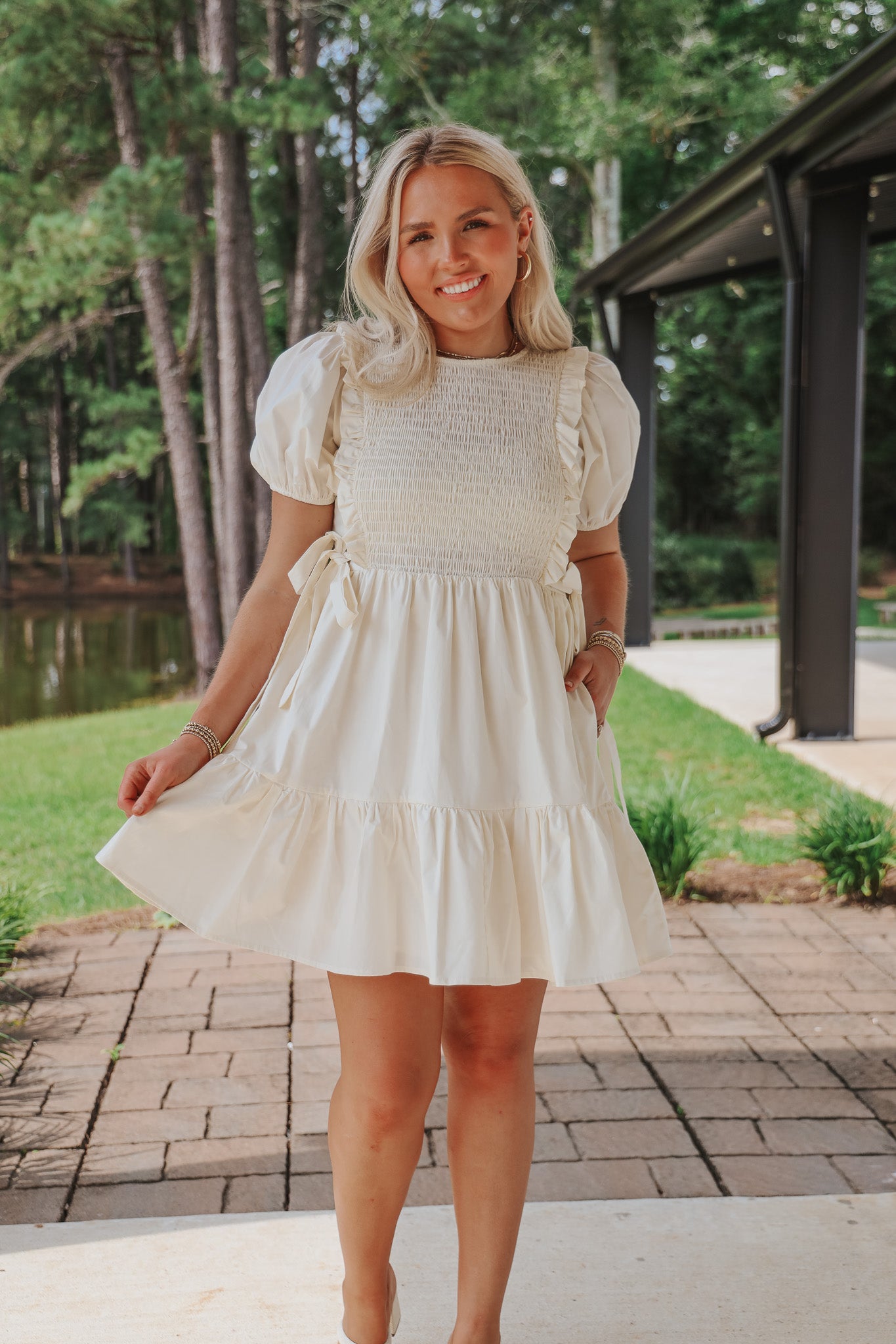 Sunny Views Ivory Dress