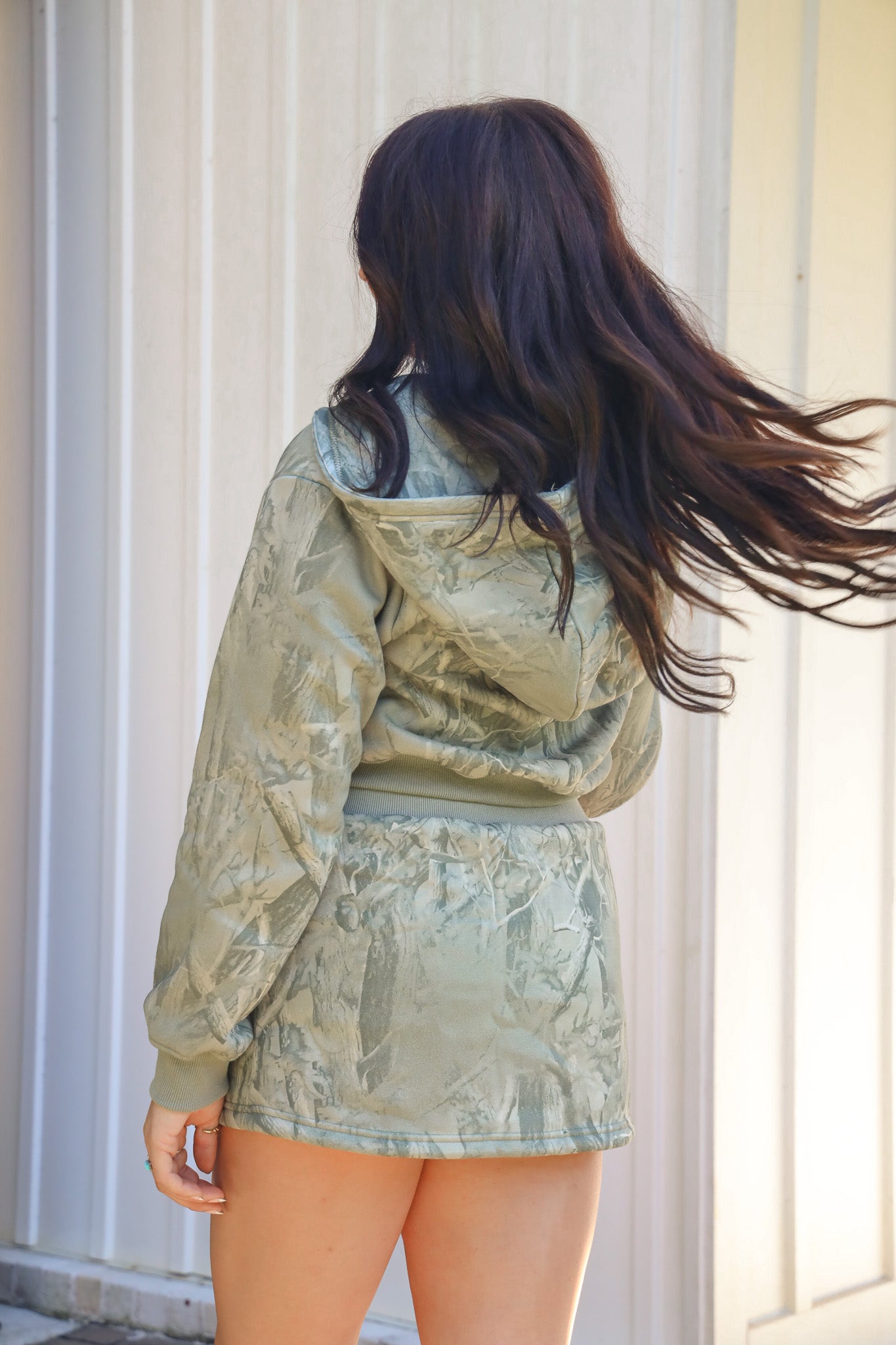 In the Woods Sage Camo Skirt