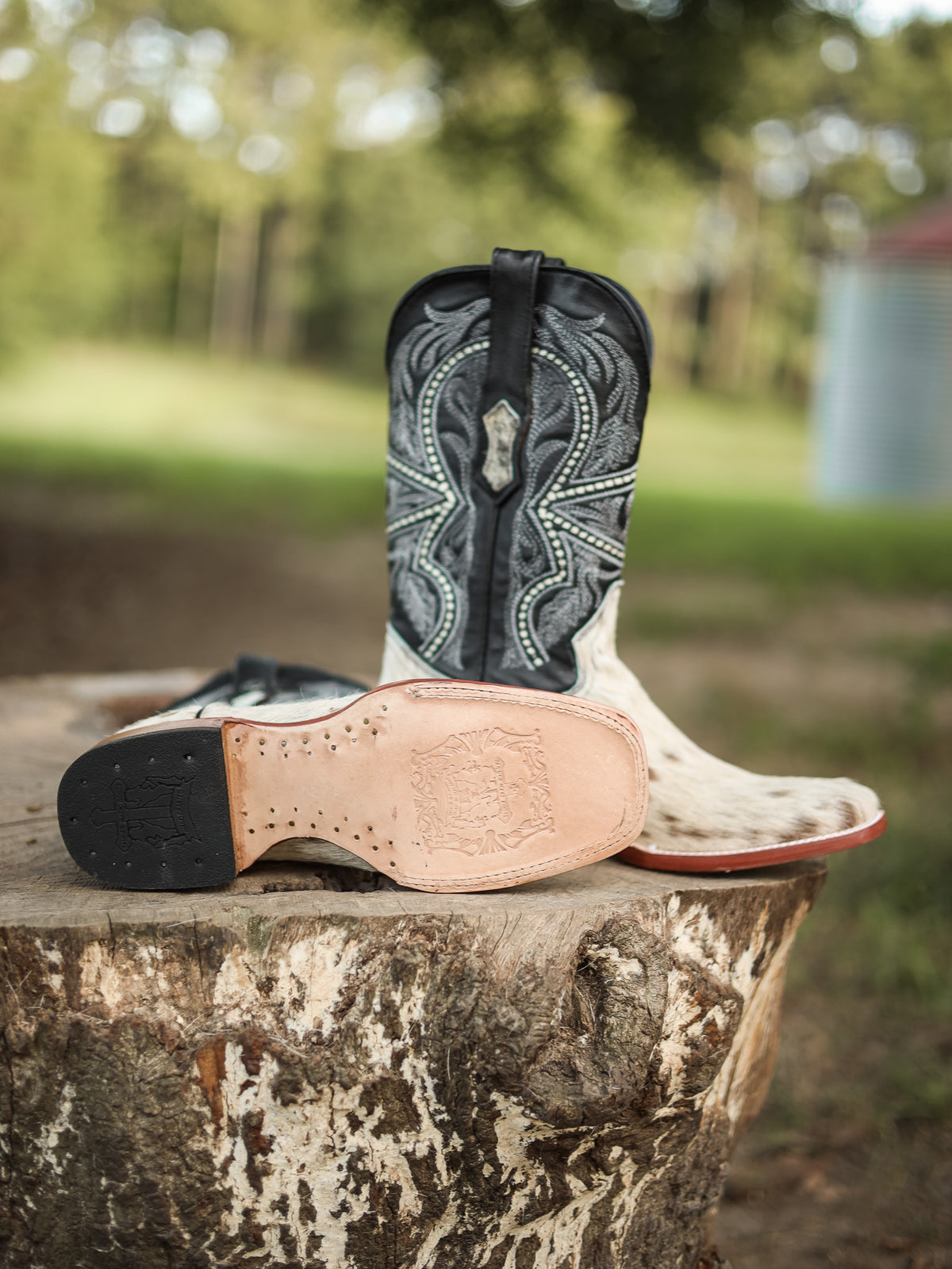 Tanner Mark | Men's Hair On Cowhide Boots