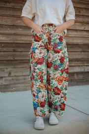 The Ruth Tapestry Barrel Pants
