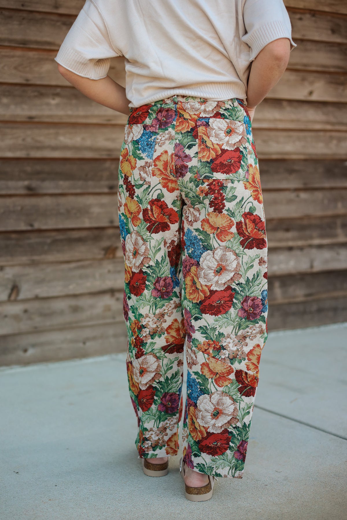 The Ruth Tapestry Barrel Pants