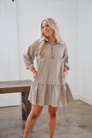 Just What You Wanted Mocha Dress