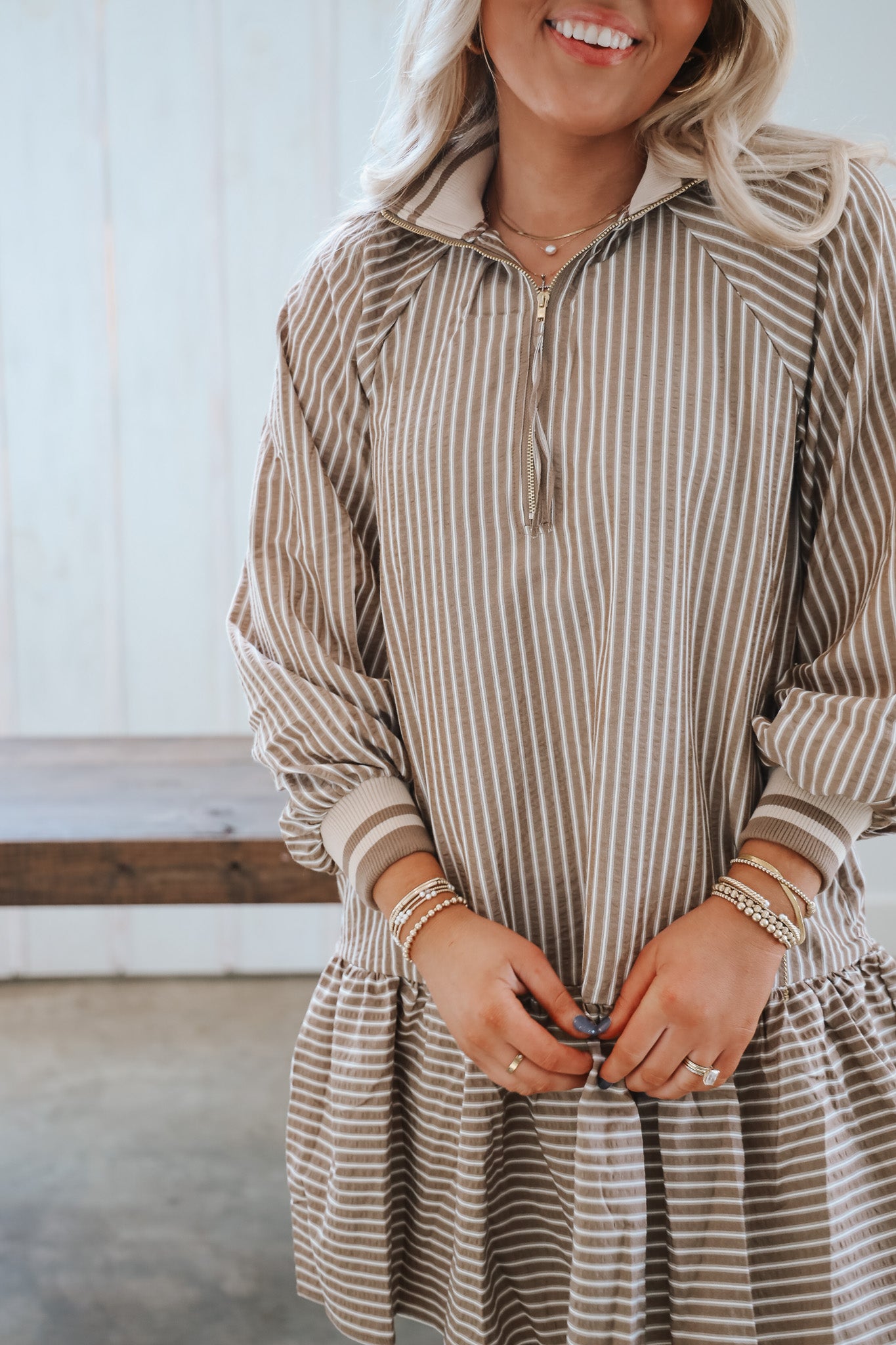 Just What You Wanted Mocha Dress