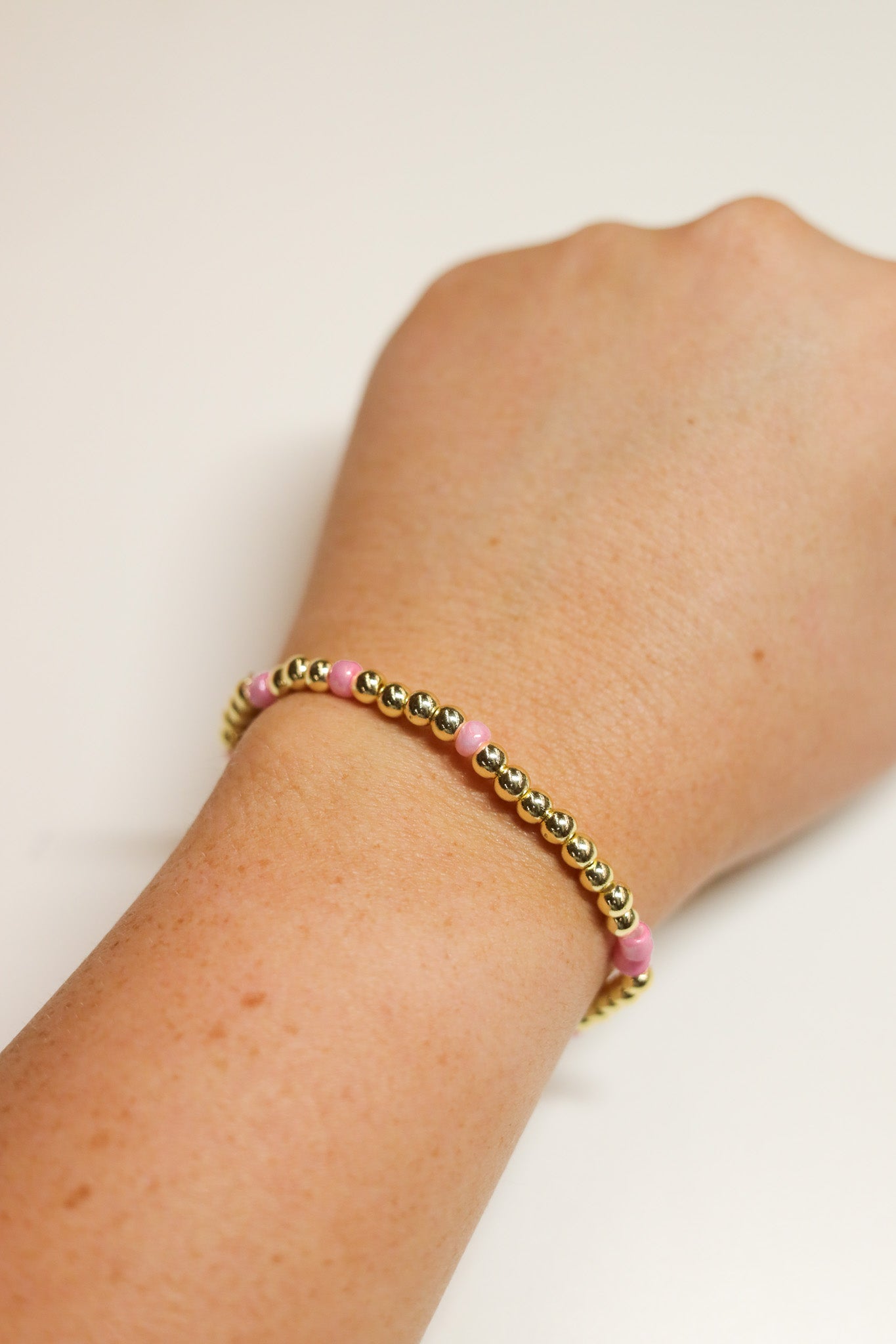 The Light Pink Gold Confetti Bracelet