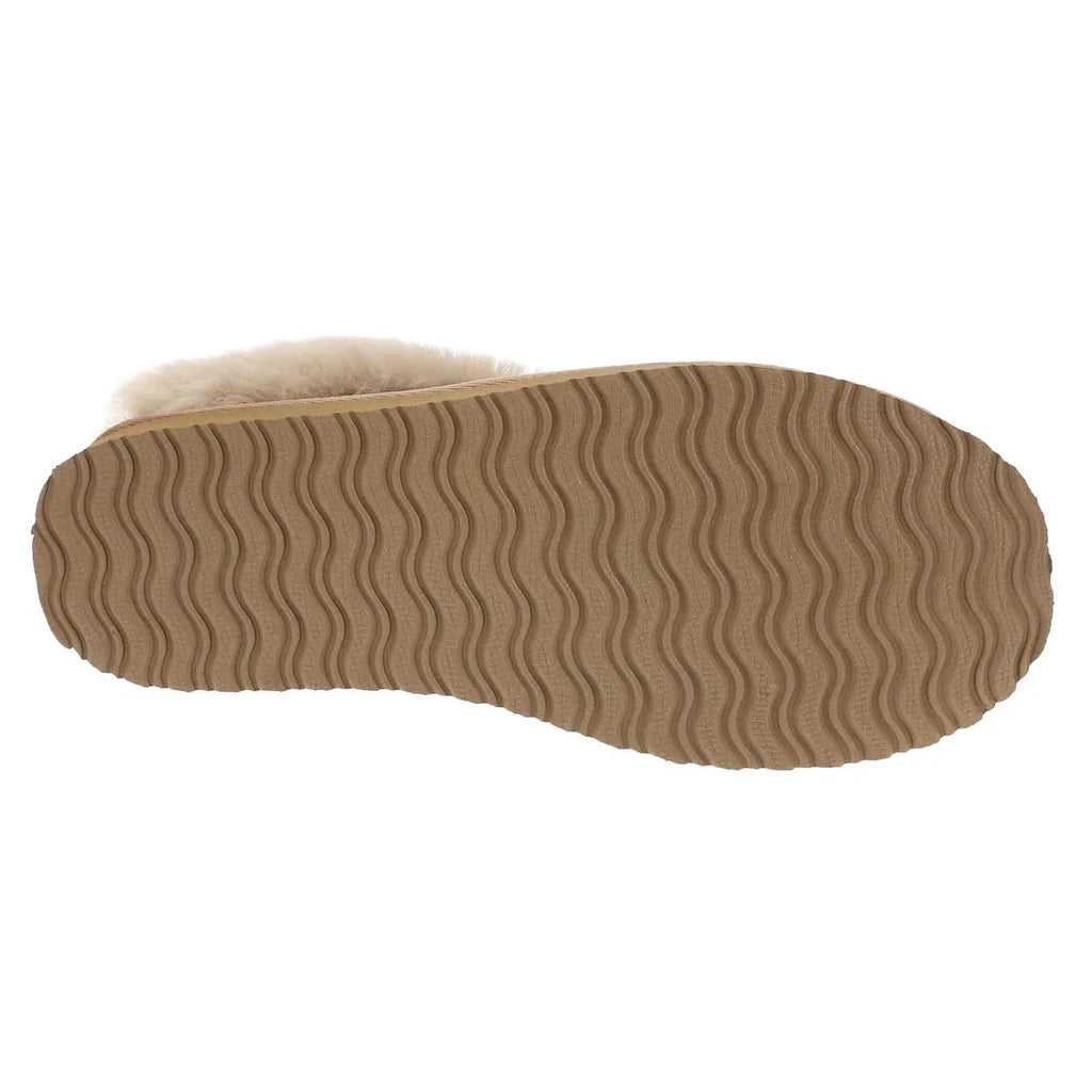 Lolly Nude Fur Lined Slippers