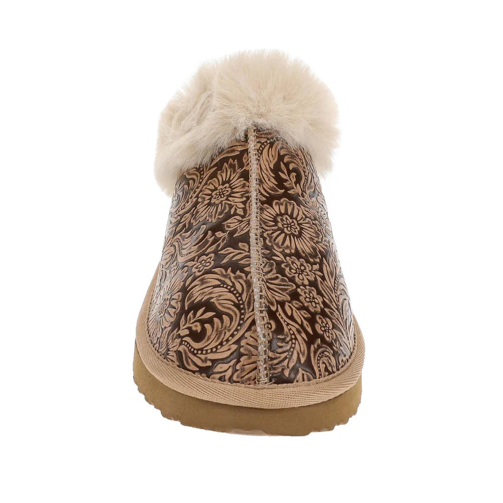 Lolly Nude Fur Lined Slippers