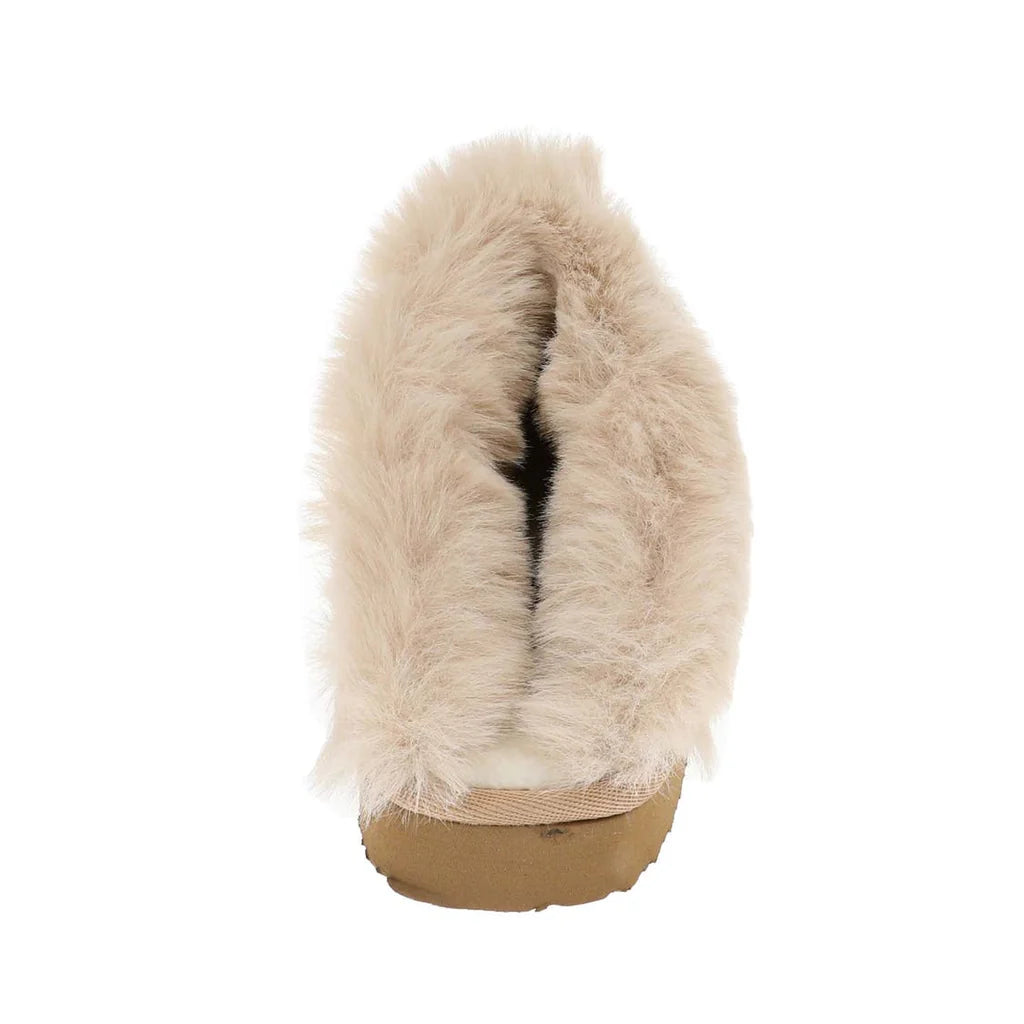 Lolly Nude Fur Lined Slippers
