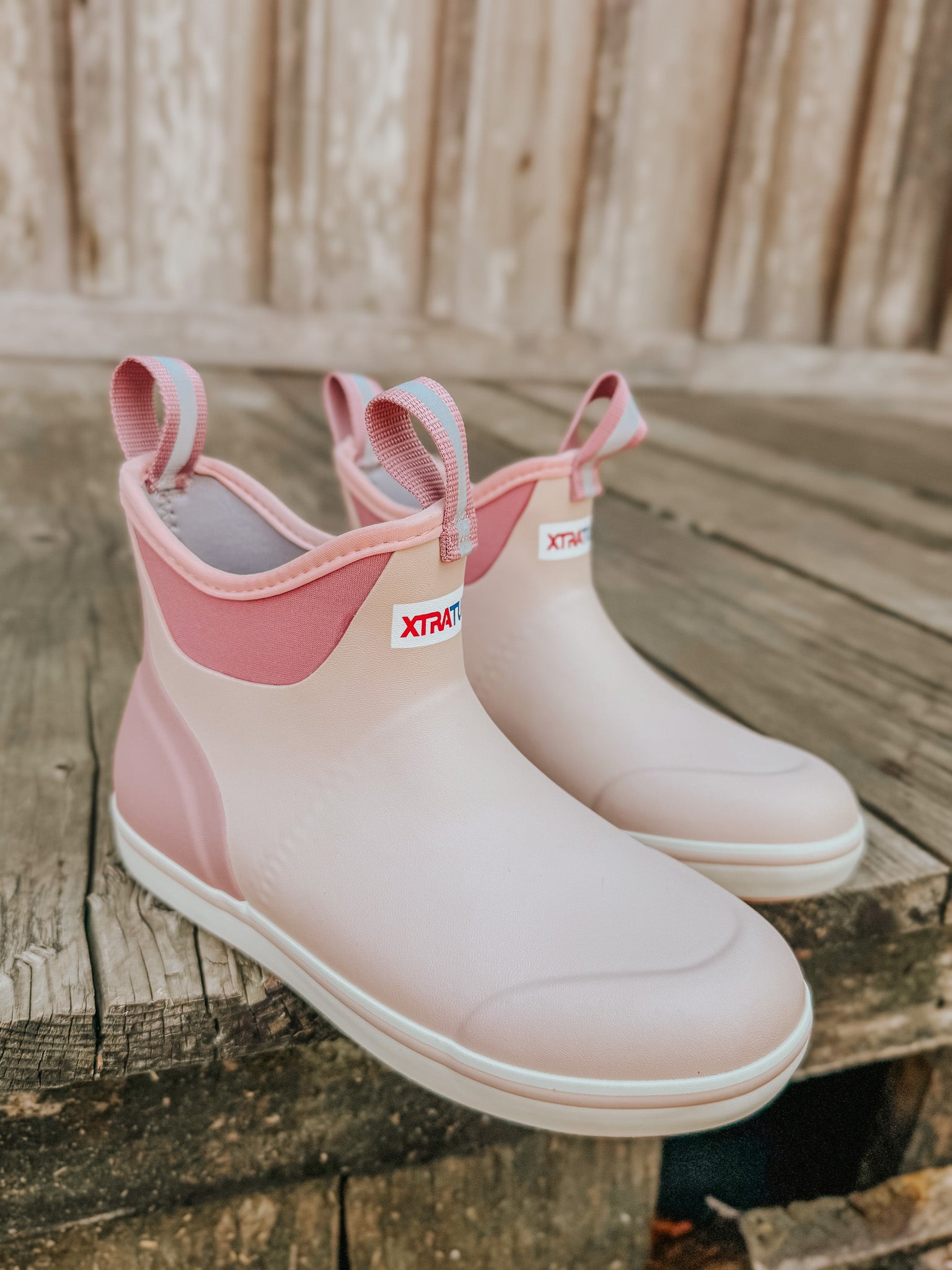 Women's Xtratuf 6 in Ankle Deck Boot in Blush Pink – Boot Country