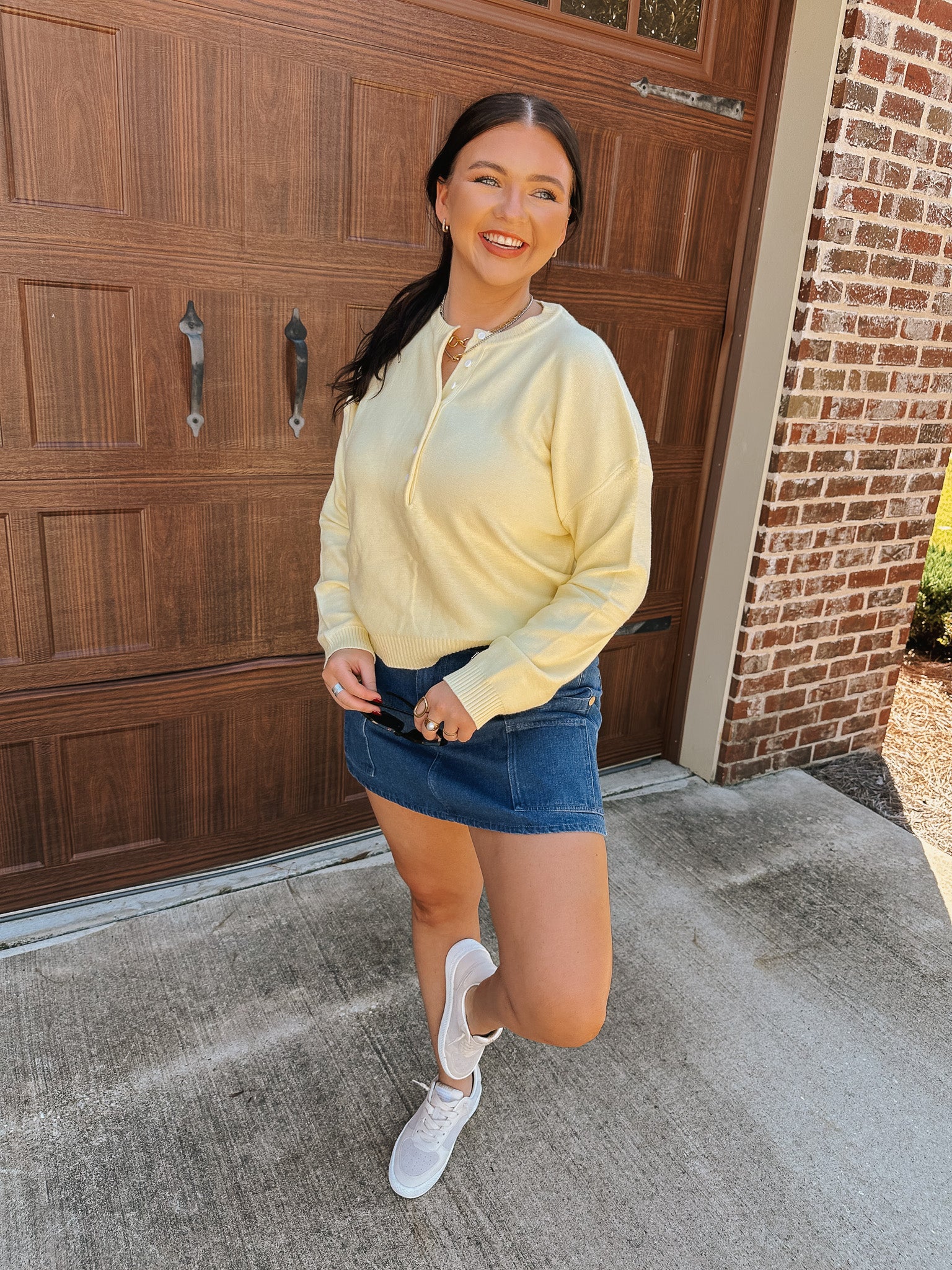 Golden Hour Lemon Sweater