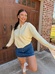 Golden Hour Lemon Sweater