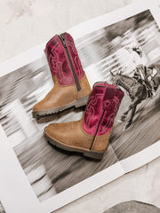 Toddler Smoky Mountain Vintage Brown and Pink Boot