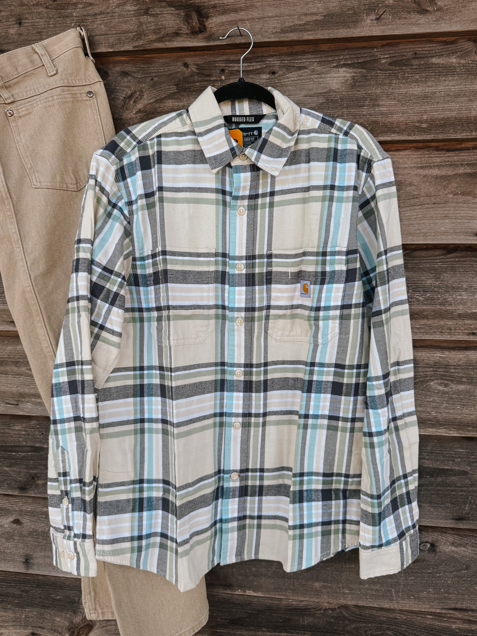 Men's Carhartt Rugged Flex Relaxed Fit Midweight Flannel Shirt