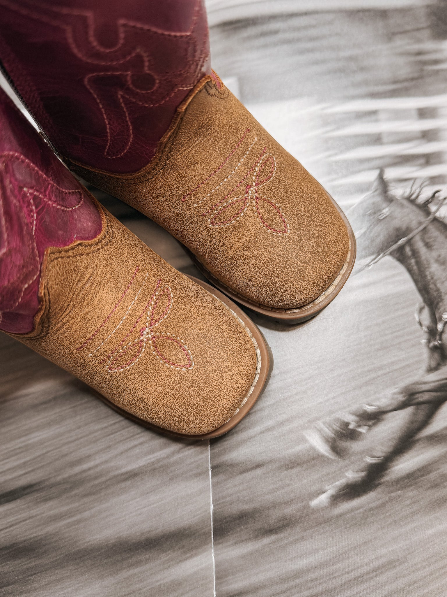 Toddler Smoky Mountain Vintage Brown and Pink Boot