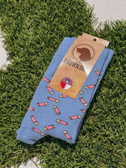 Men's Brown Dog High BrassSocks