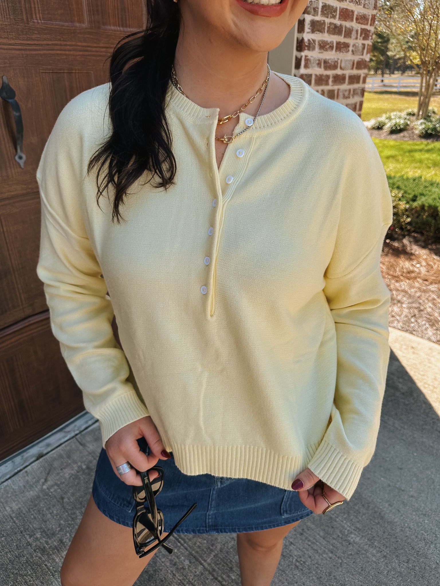 Golden Hour Lemon Sweater