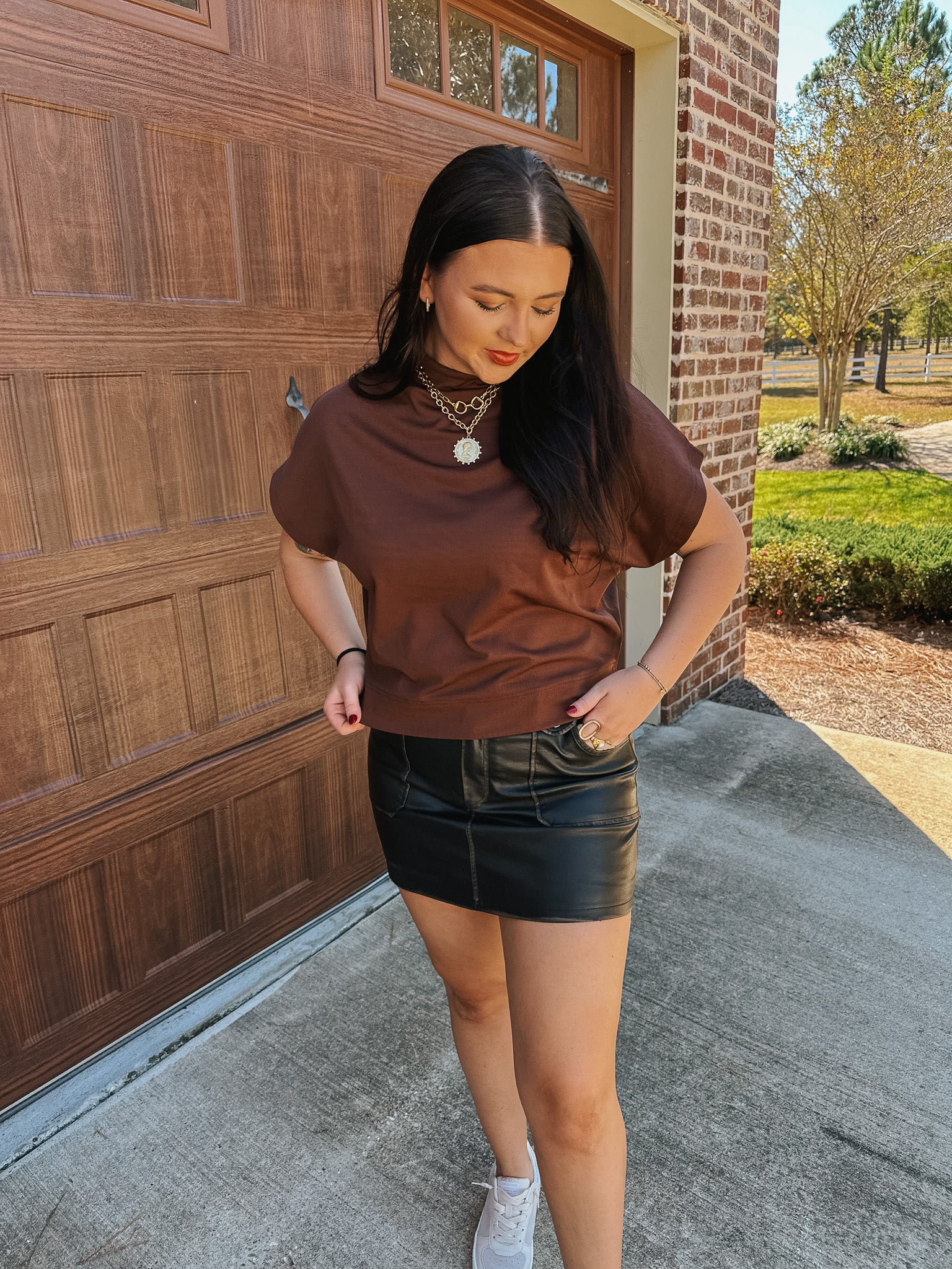 Make It Mini Black Skirt