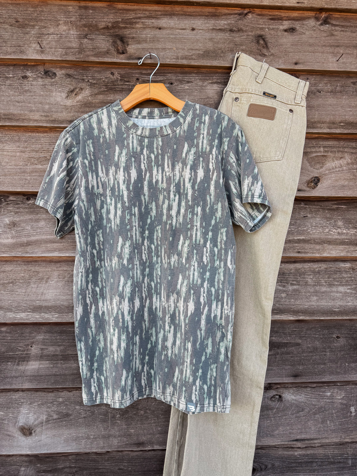 Burlebo | Men's Vintage Washed Tee - Midland Camo