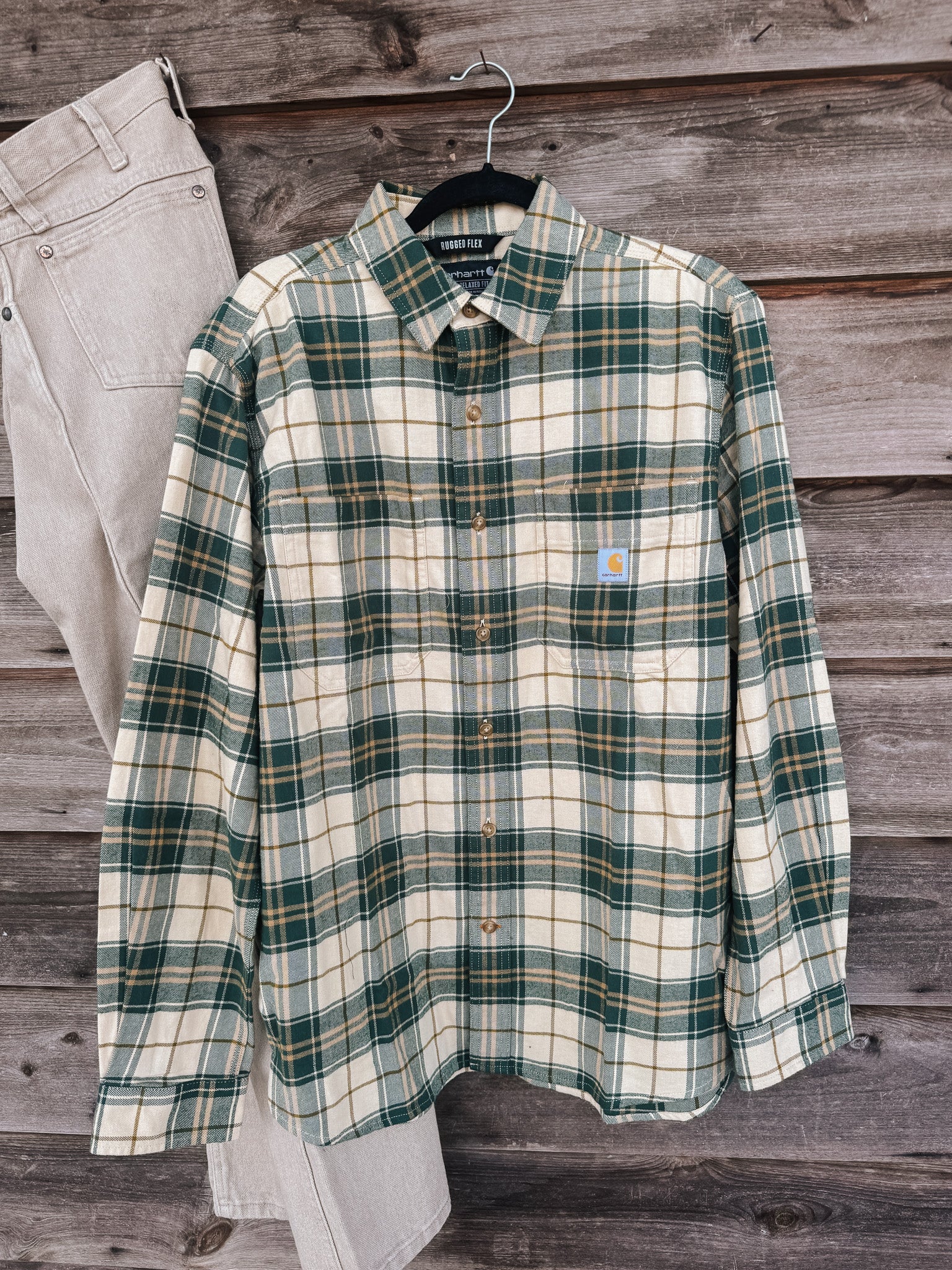 Men's Carhartt Rugged Flex Relaxed Fit Midweight Flannel Shirt