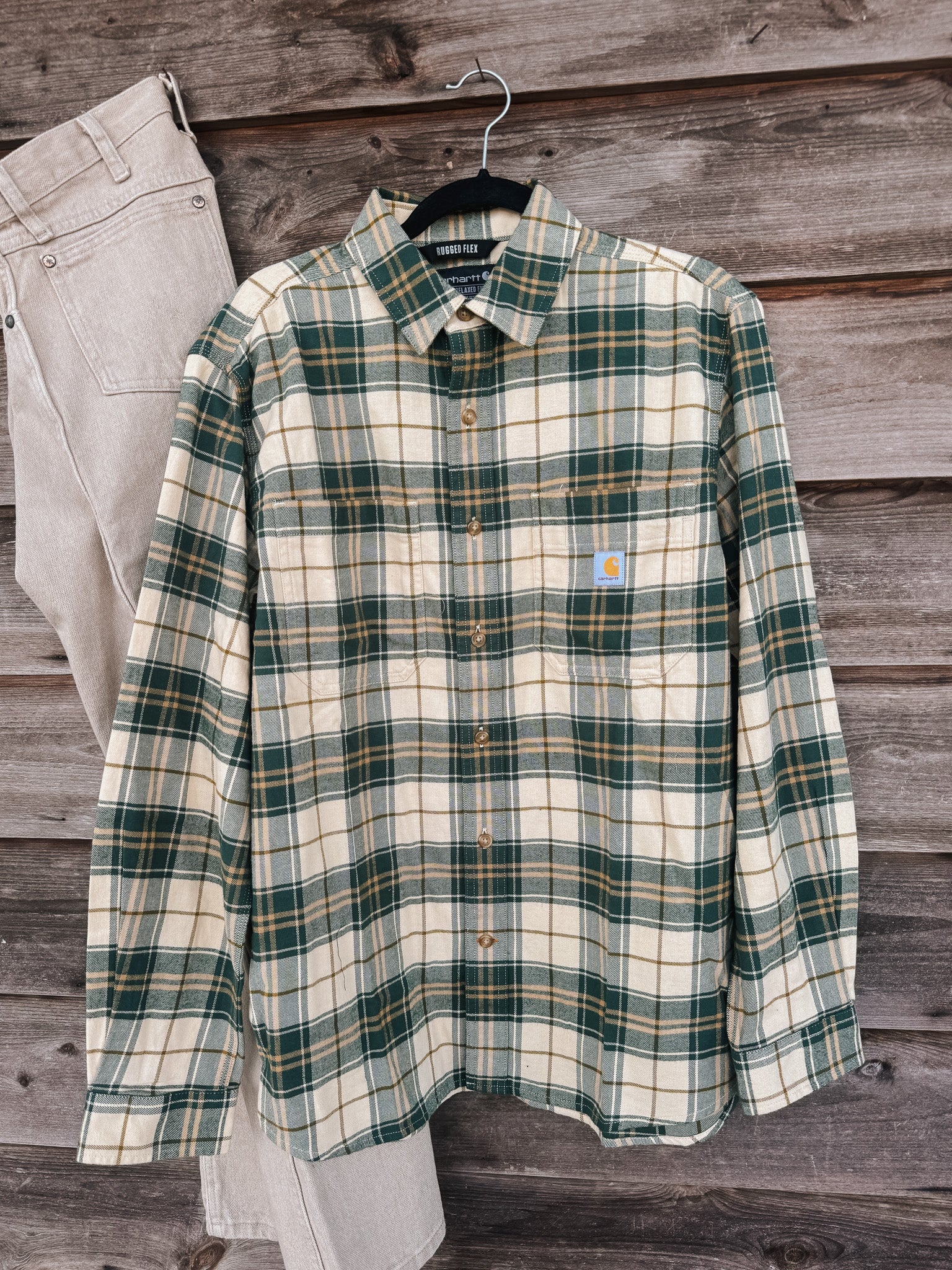 Men's Carhartt Rugged Flex Relaxed Fit Midweight Flannel Shirt