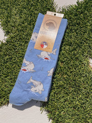 Men's Brown Dog Gone Fishin Socks