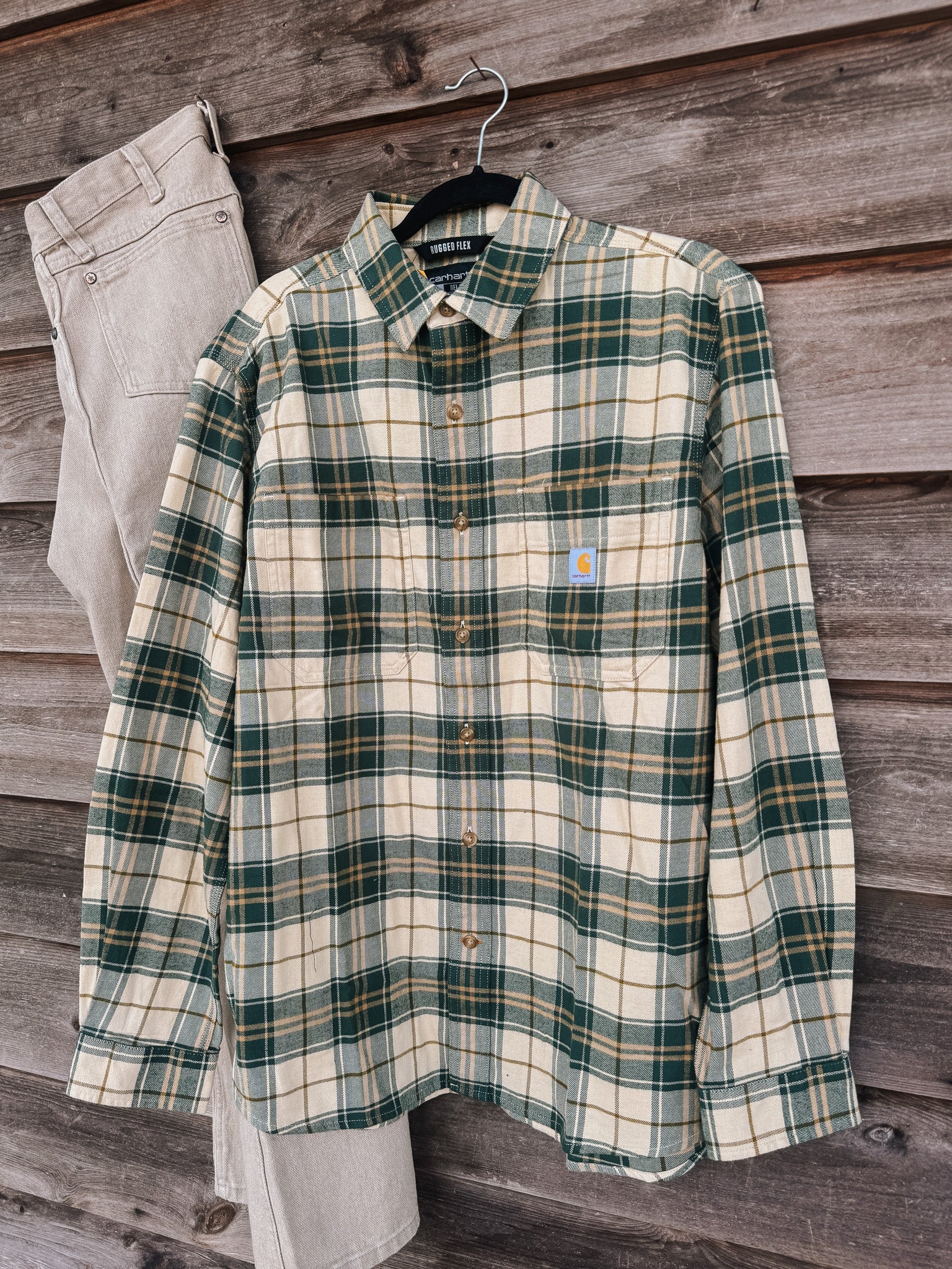 Men's Carhartt Rugged Flex Relaxed Fit Midweight Flannel Shirt