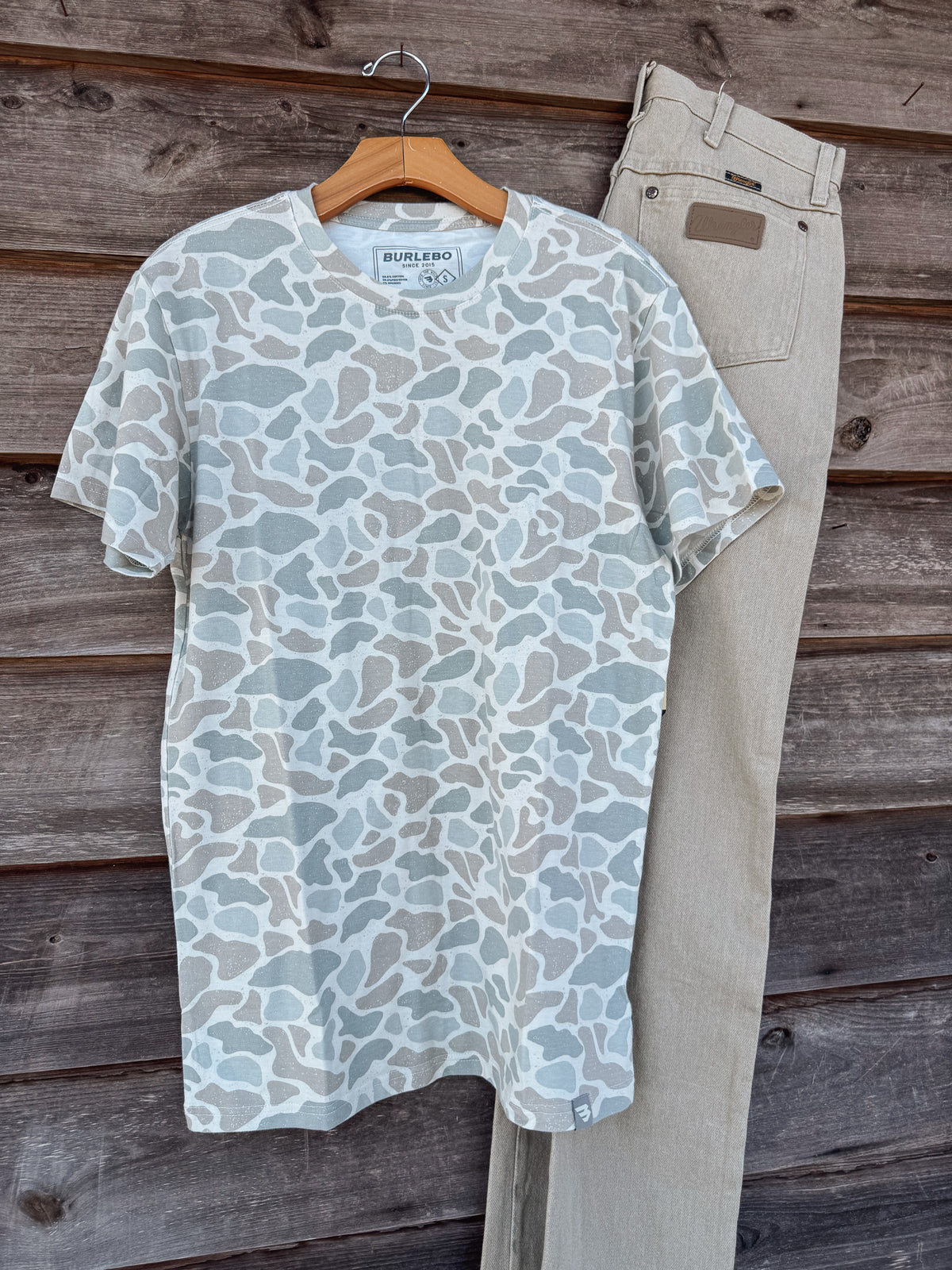 Burlebo | Men's Vintage Washed Tee - Classic Deer Camo