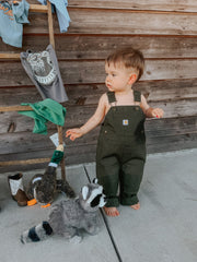 Carhartt | Infant & Toddler Loose Fit Canvas Bib Overalls in Olive