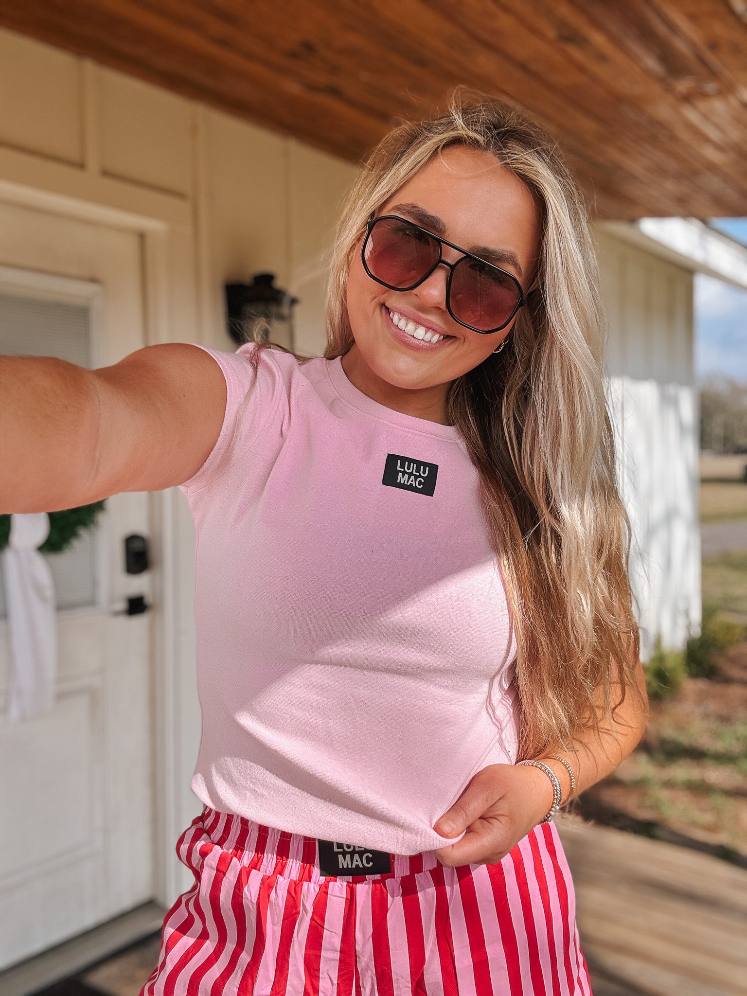 Lulu Mac Baby Doll Top in Pink