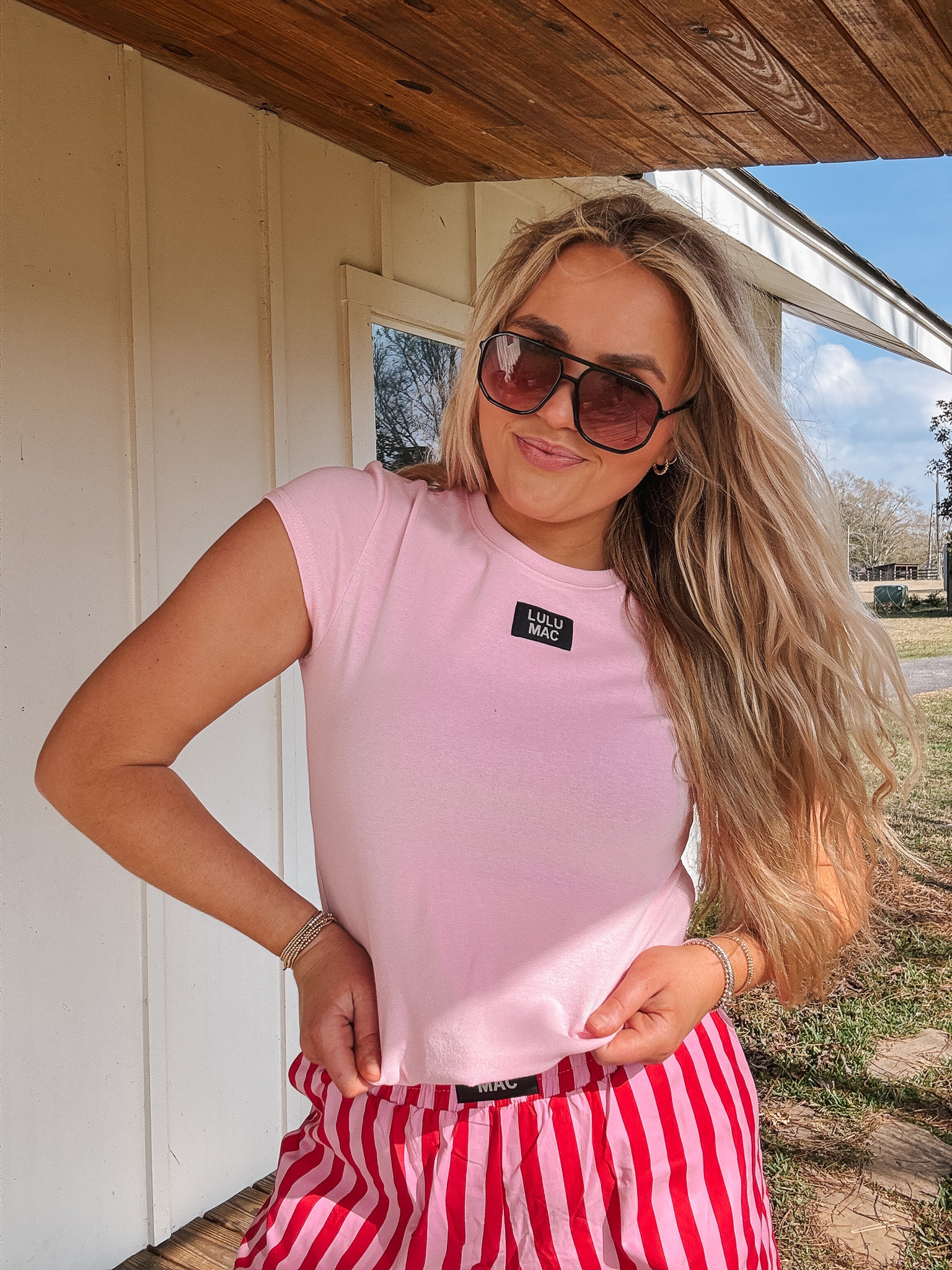 Lulu Mac Baby Doll Top in Pink