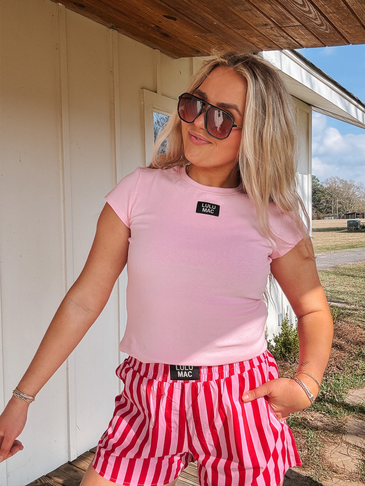 Lulu Mac Baby Doll Top in Pink