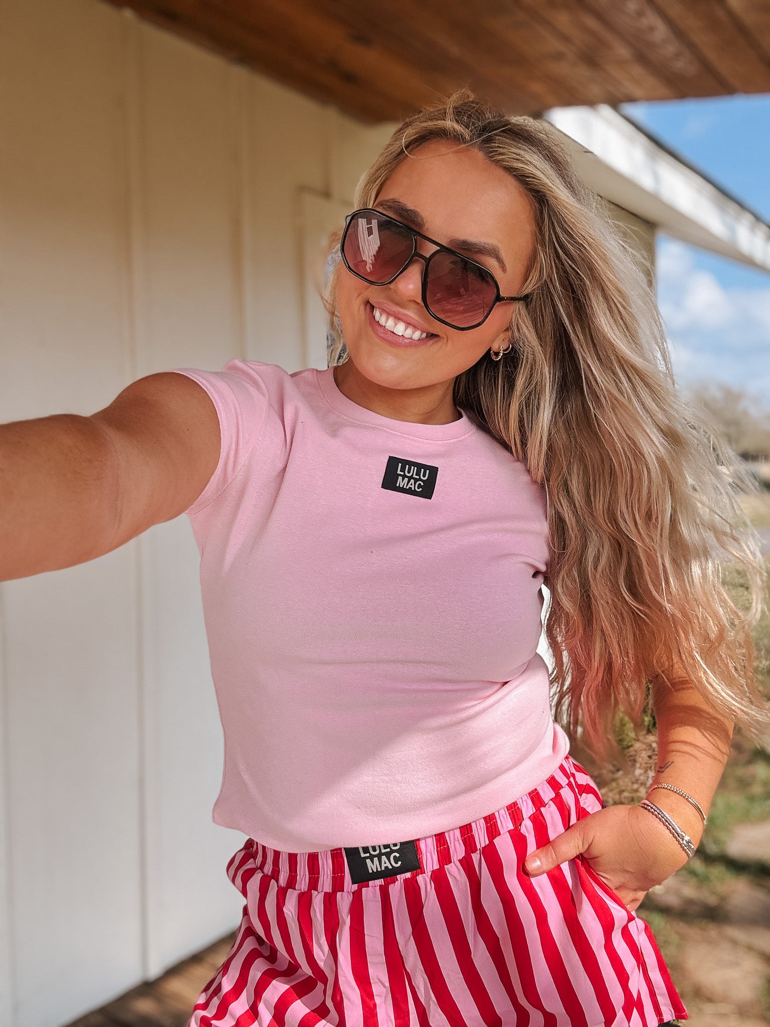 Lulu Mac Baby Doll Top in Pink